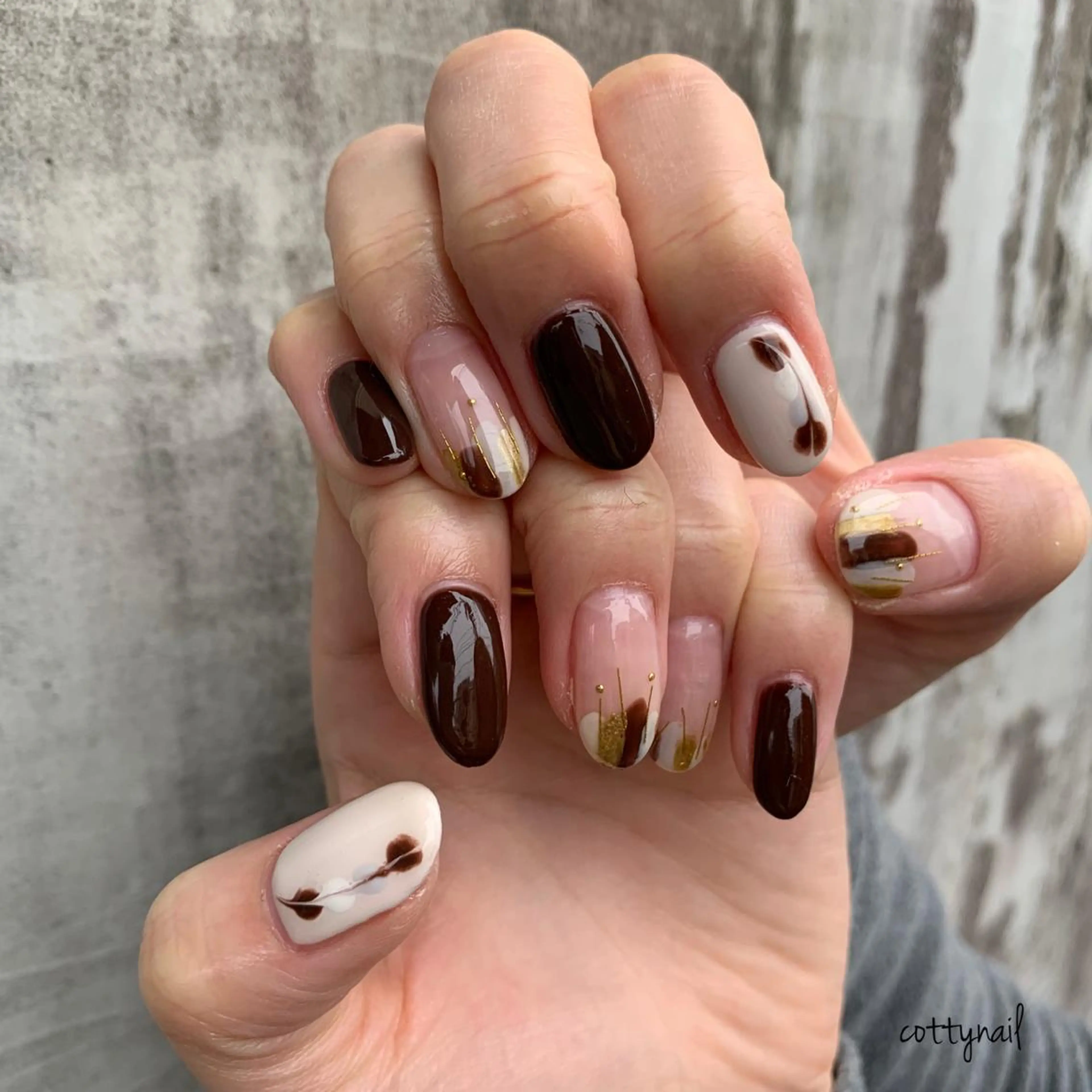 ネイル ジェルネイル ニュアンスネイル バレンタイン cottynail -miki-のその他イメージ