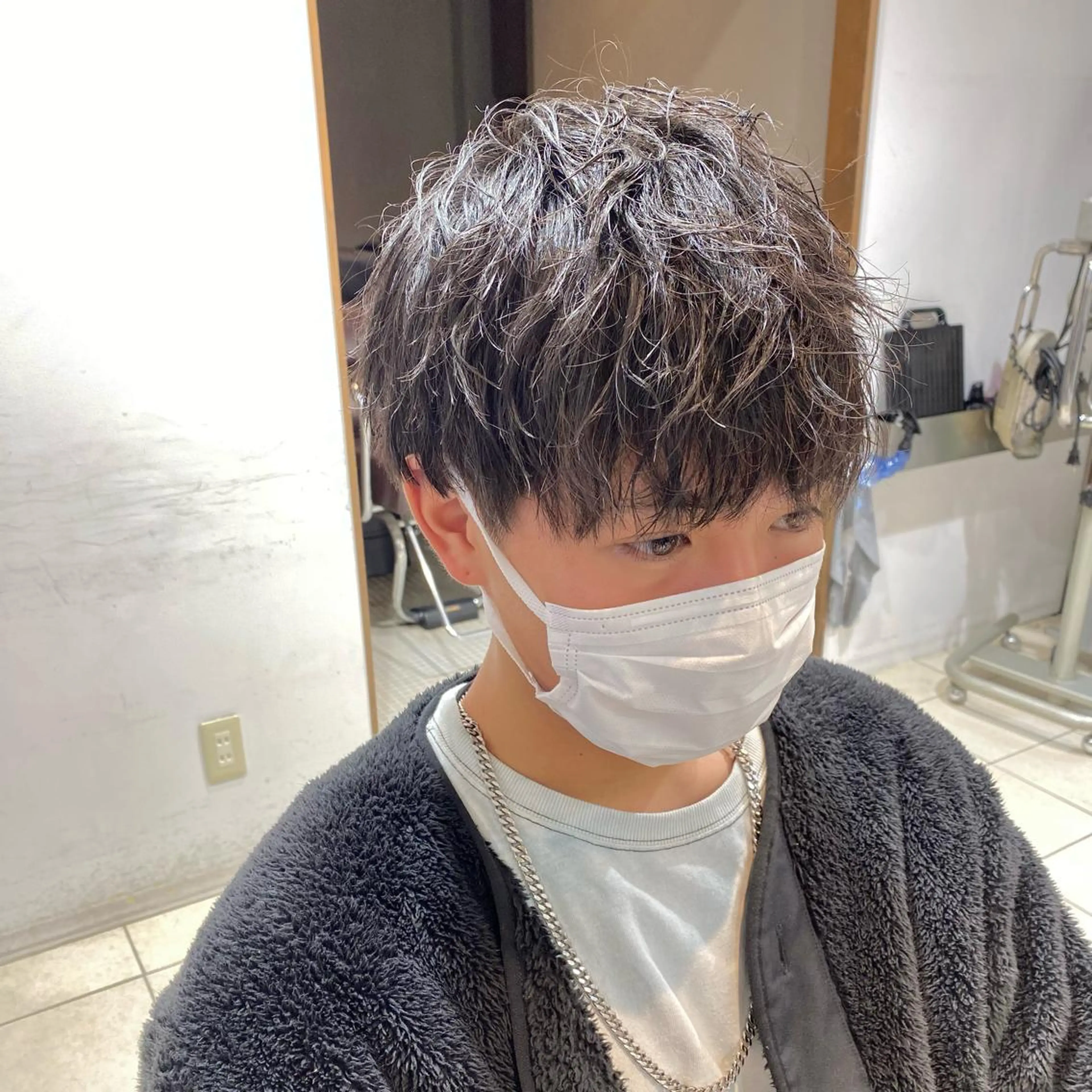 ショート パーマ 山田勇真 ボブ/縮毛矯正/金山のヘアスタイル