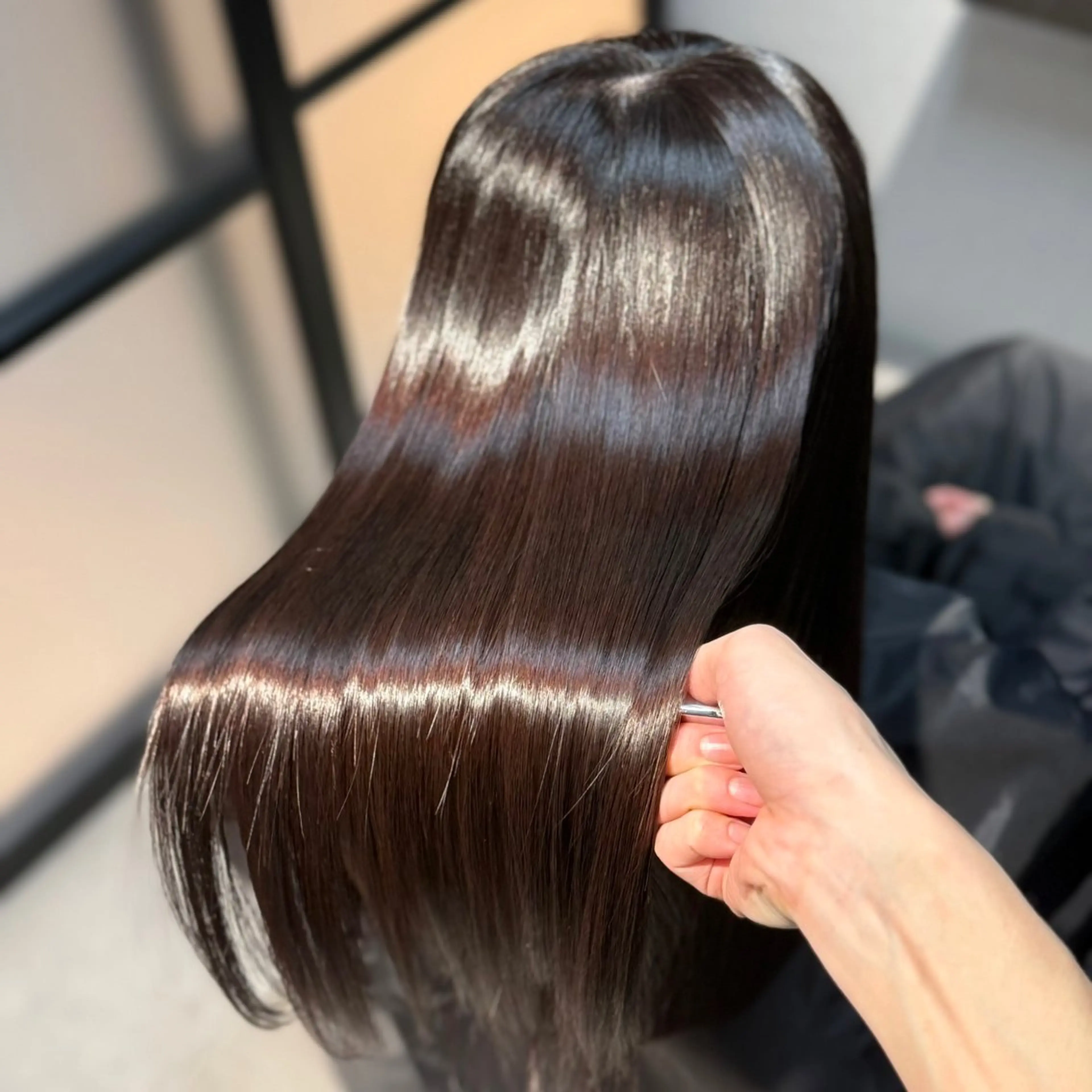 ロング カラー 黒髪 透明感カラー グレージュ オリーブカラー 髪質改善 カット ヘアカラー トリートメント ブリーチなし I 髪質改善Ⅰたつやのヘアスタイル