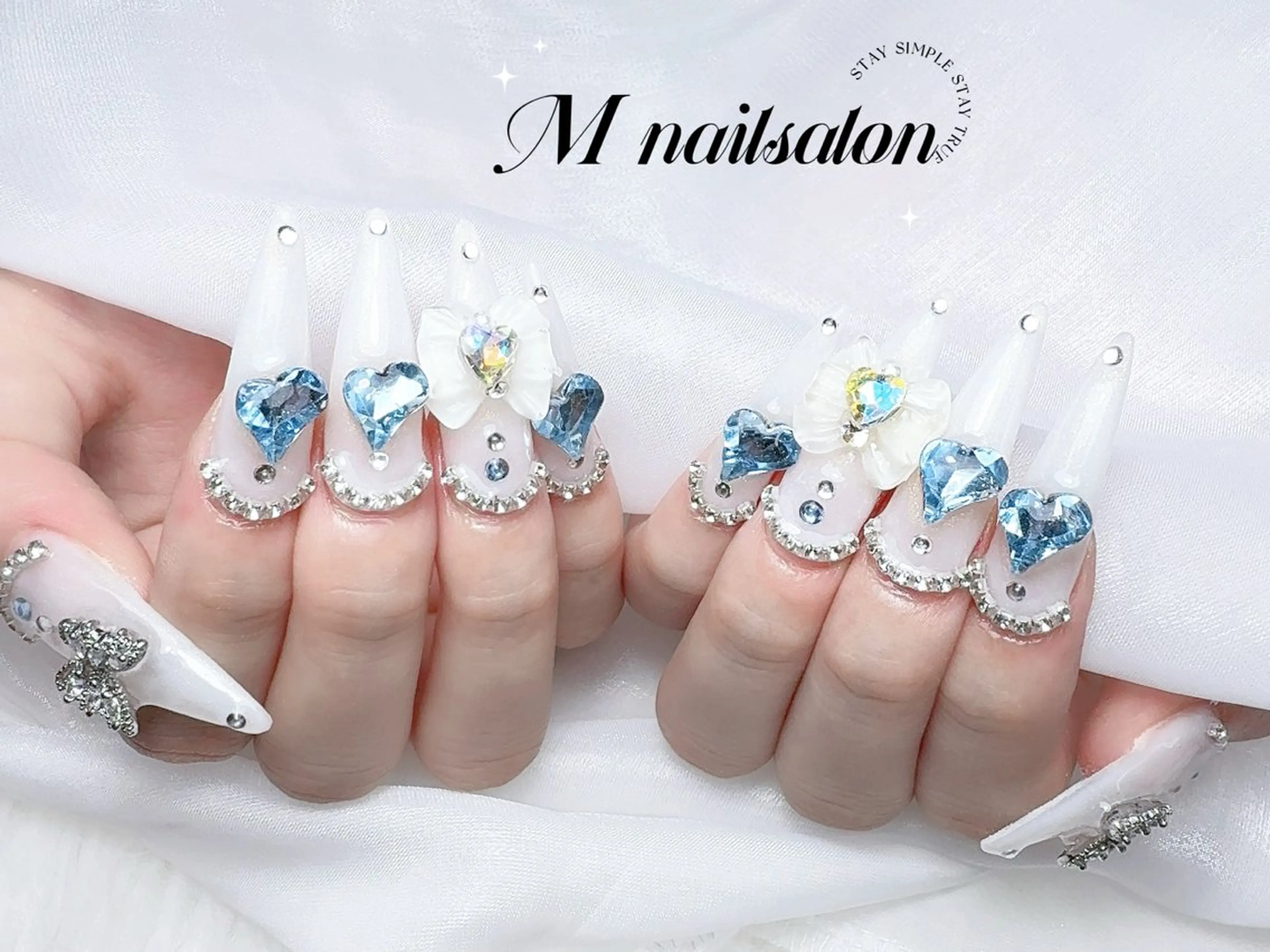 ネイル ハンドネイル M🌷nail 長さだし専門店のネイルデザイン