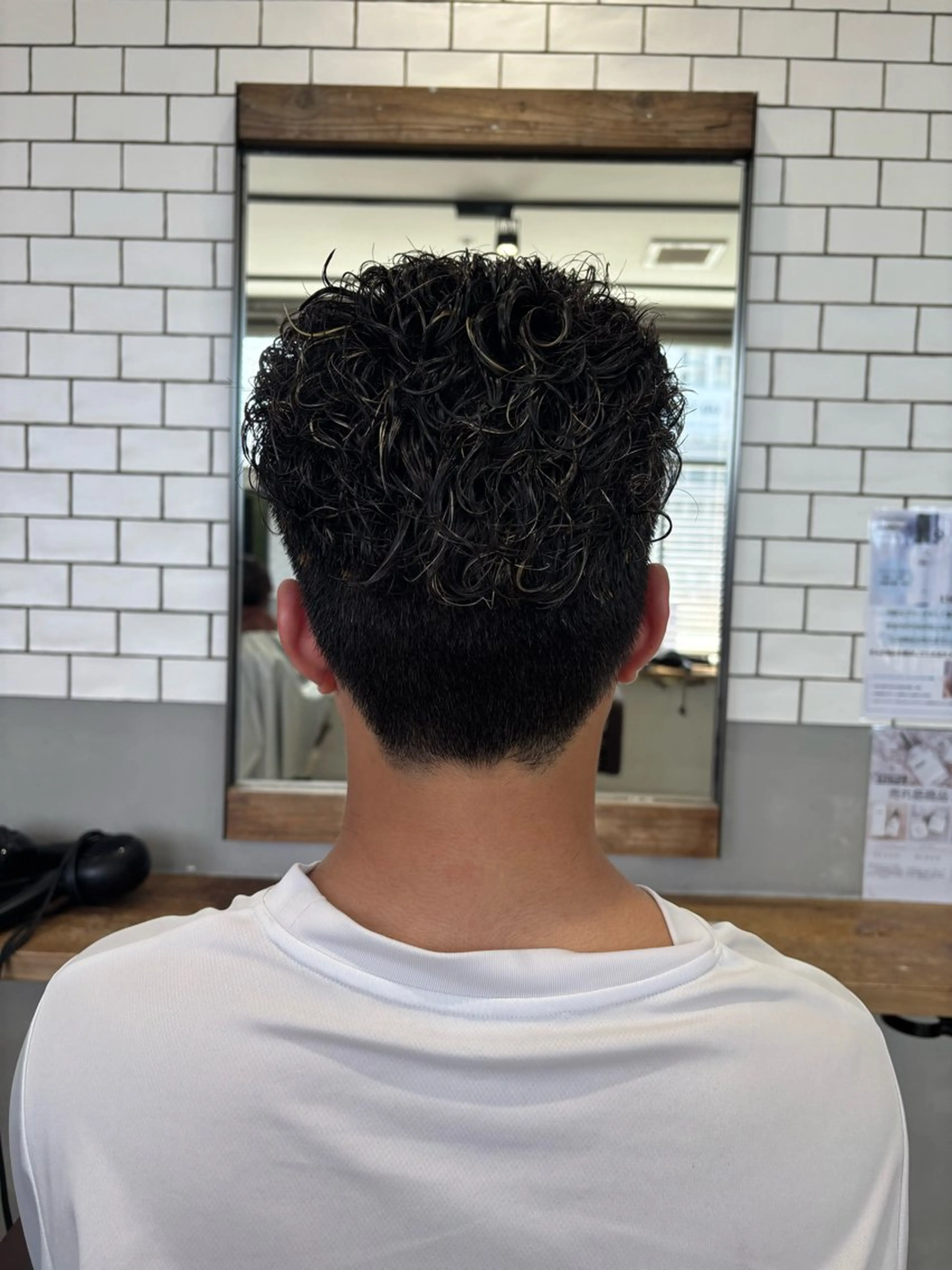 ミディアム カット パーマ トリートメント 菊地 優斗のヘアスタイル