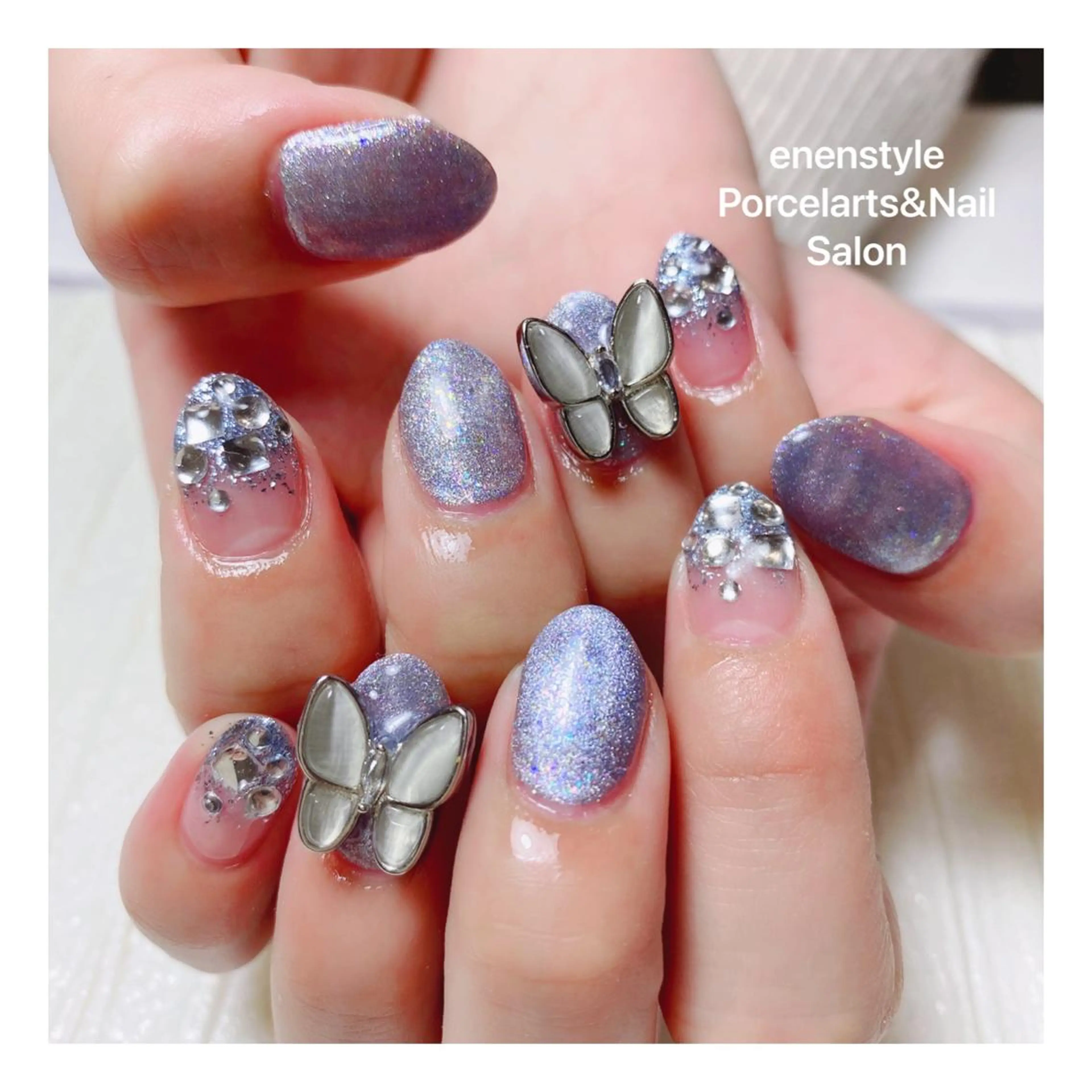 ミディアム ネイル ハンドネイル 👑enen style👑のネイルデザイン