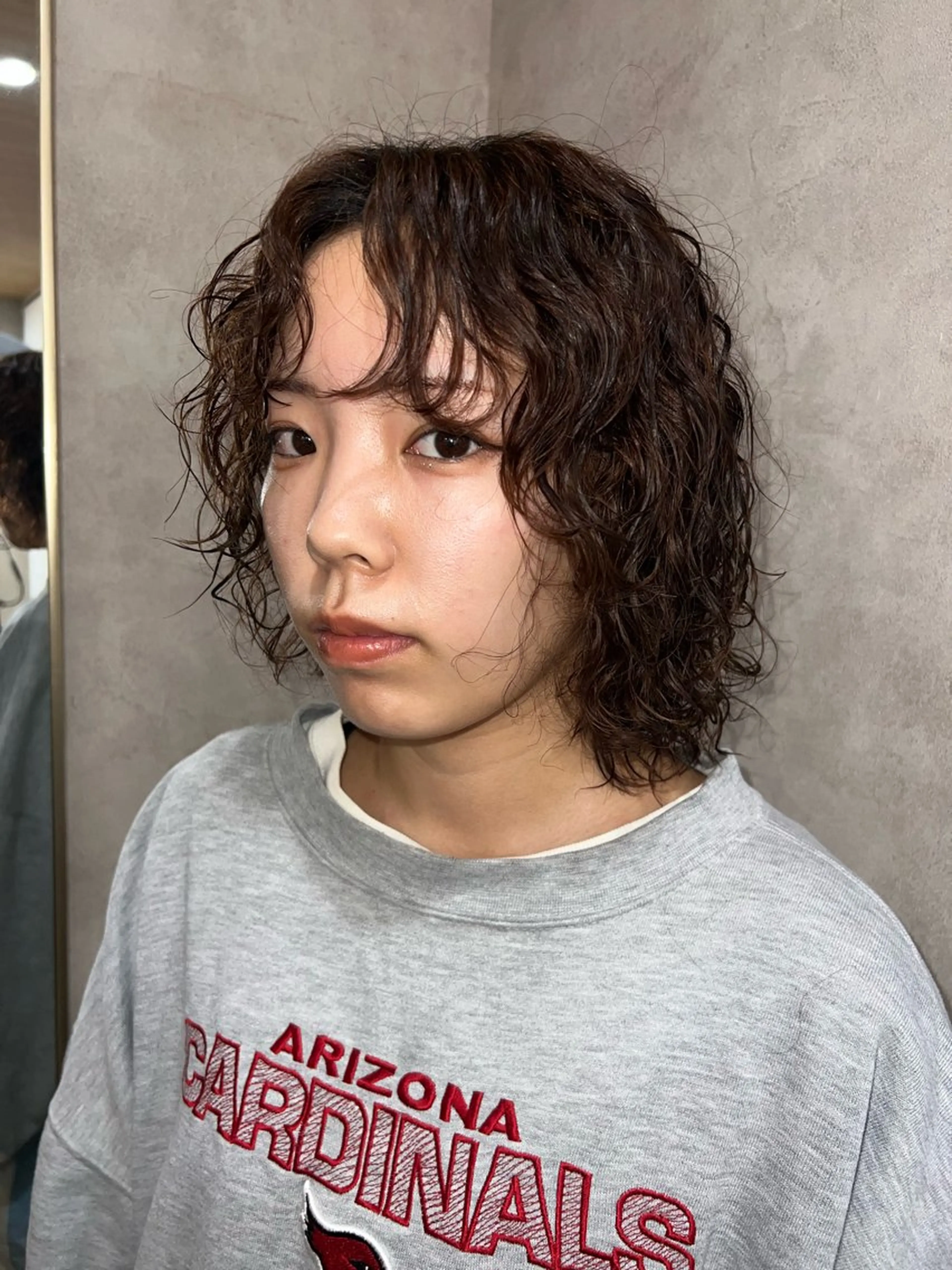 ミディアム ミディアムパーマ カット パーマ 高森 俊輔のヘアスタイル