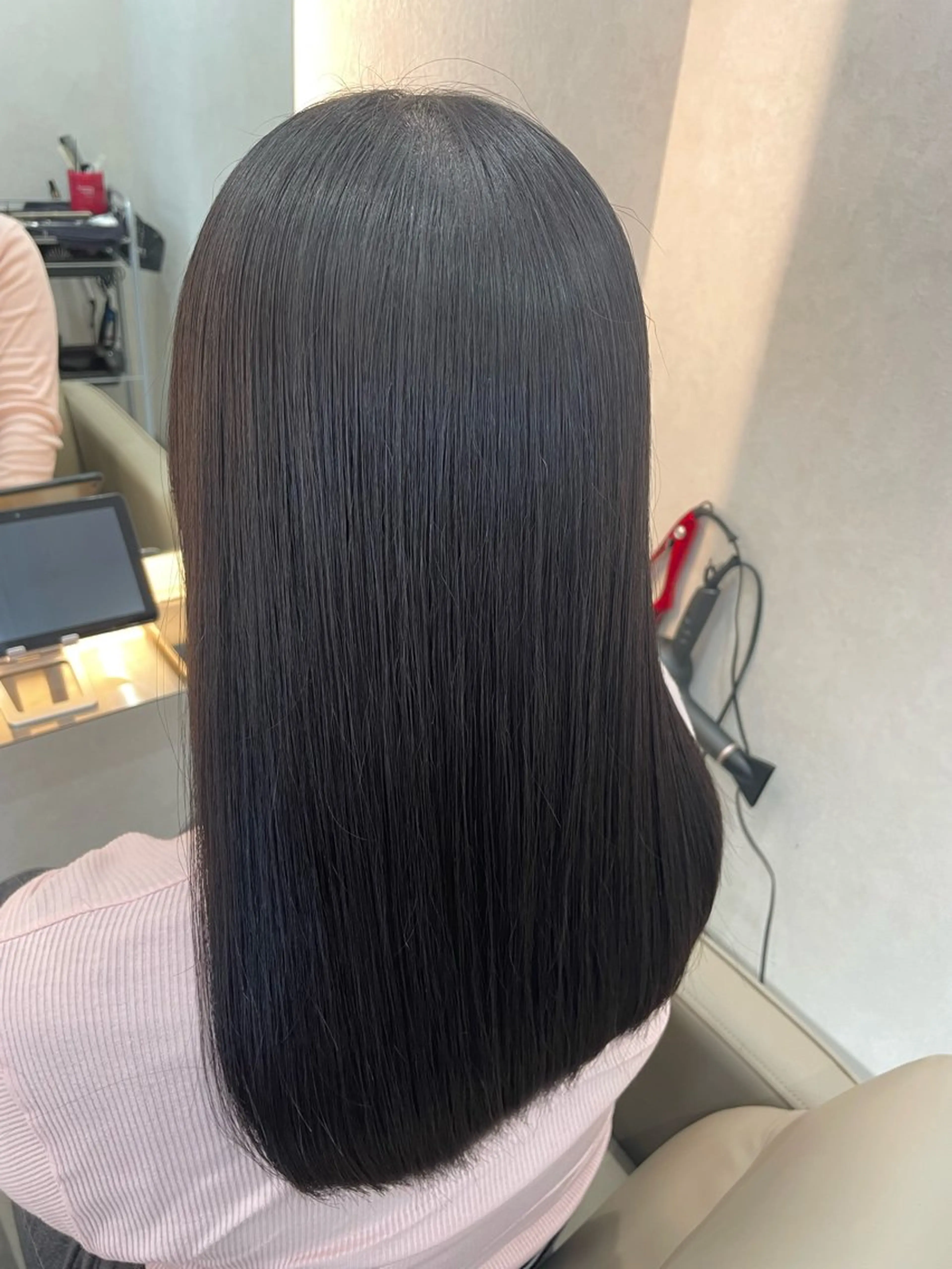 セミロング ボブ ハイライト 髪質改善 レイヤーカット 縮毛矯正 カット 縮毛矯正 髪質改善/レイヤー 本田拓也のヘアスタイル