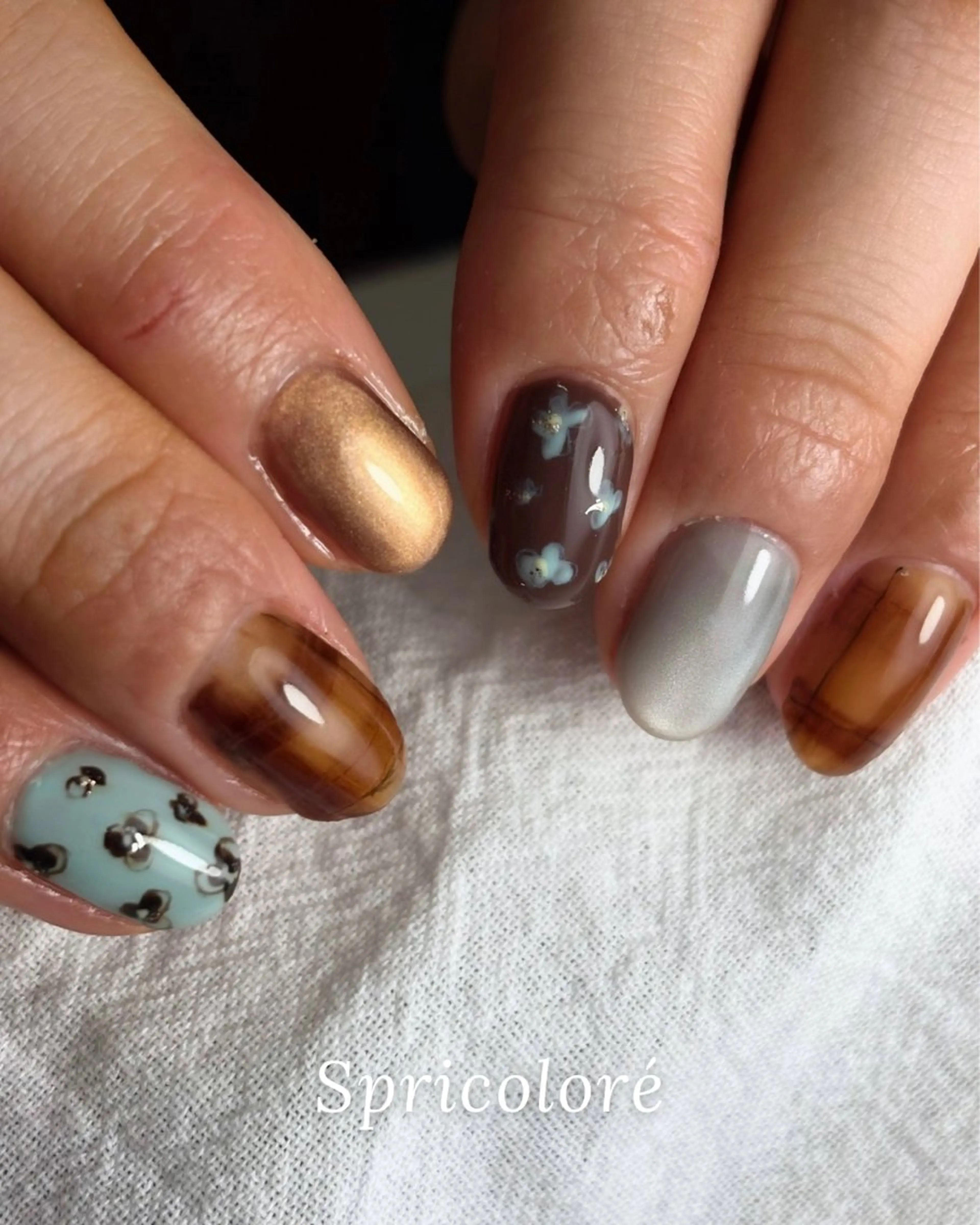 ネイル マグネットネイル 持ち込み Spricoloré ／harunaのネイルデザイン