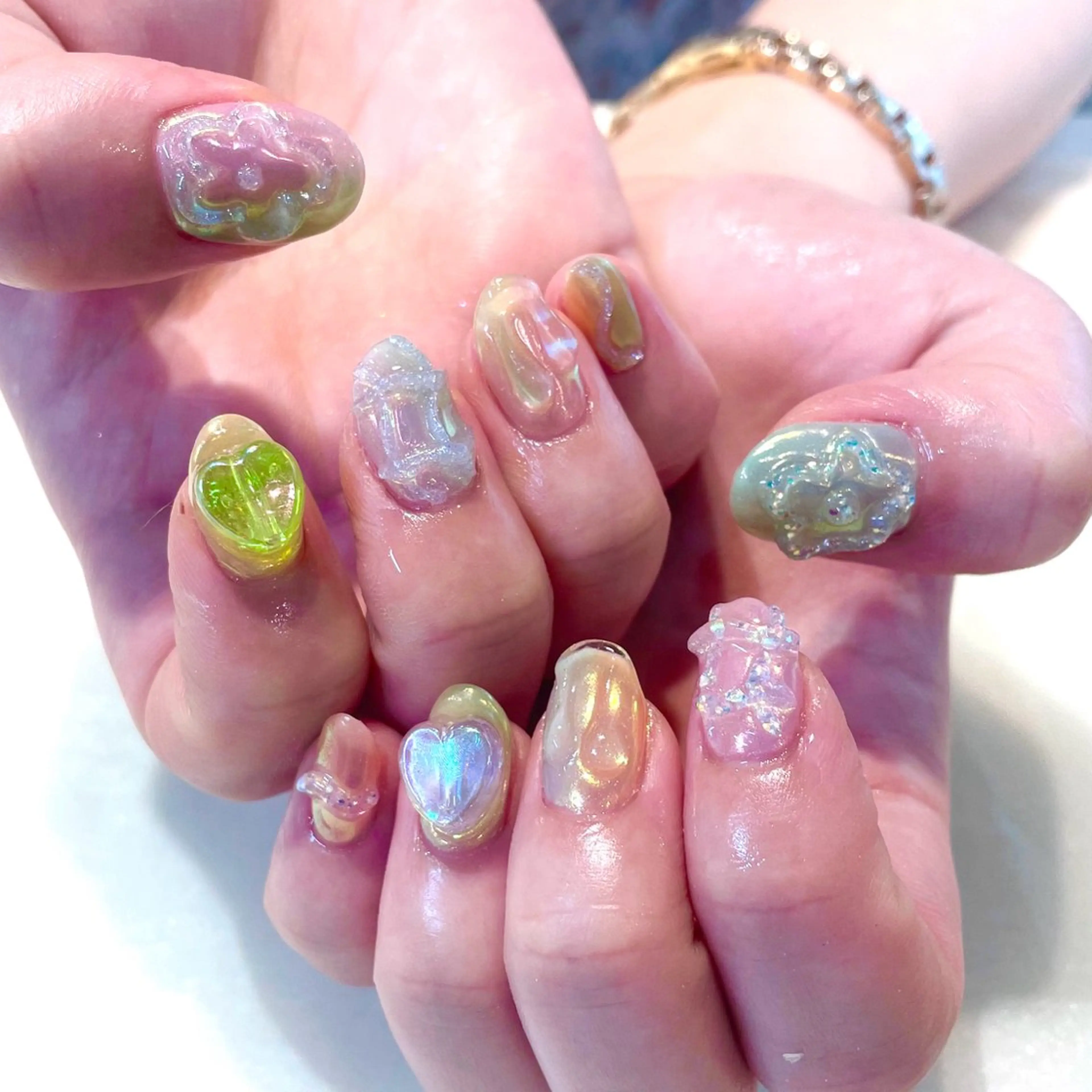 ネイル ハンドネイル 新井 ひなののネイルデザイン