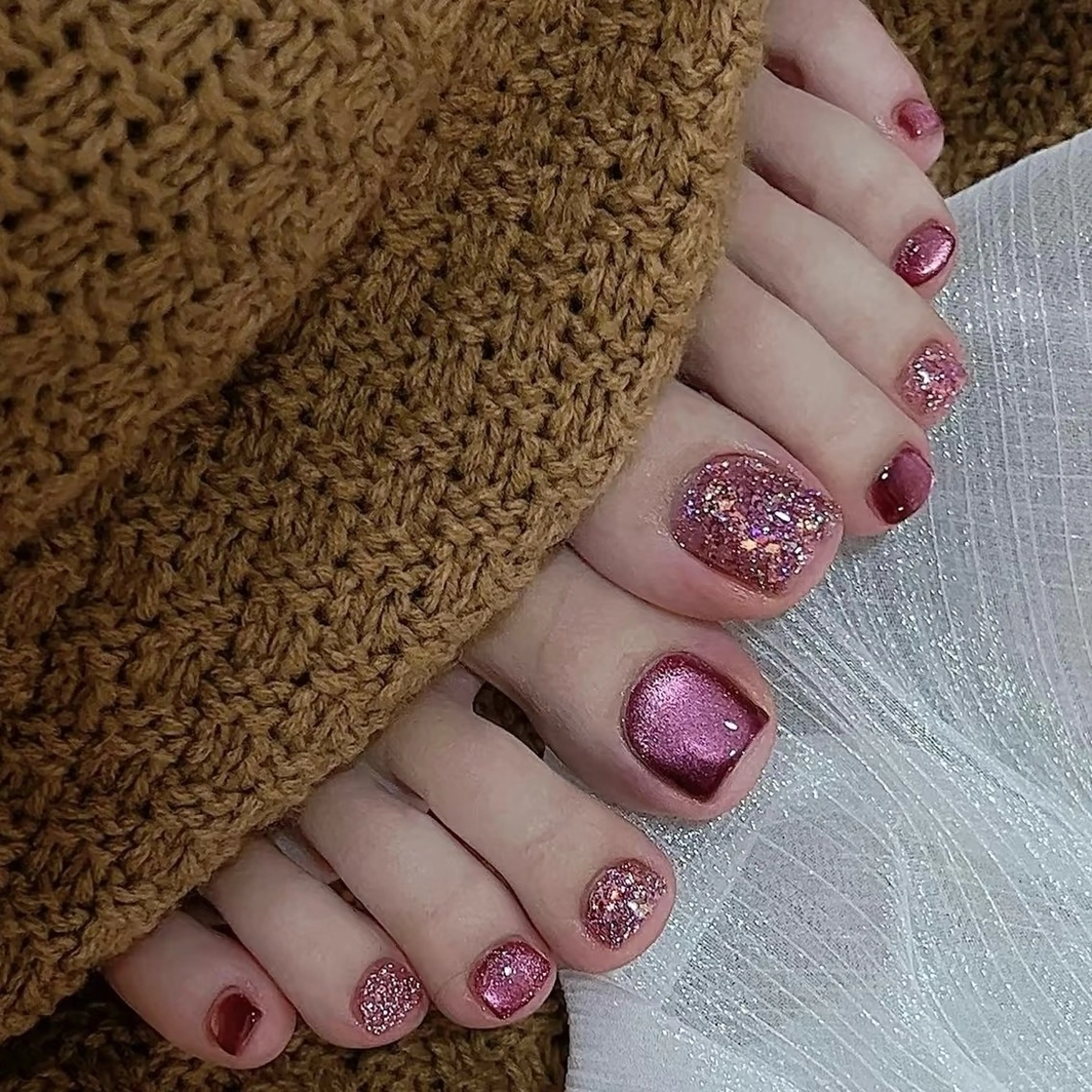 👠フットワンカラー/ラメグラデーション/マグネットの写真