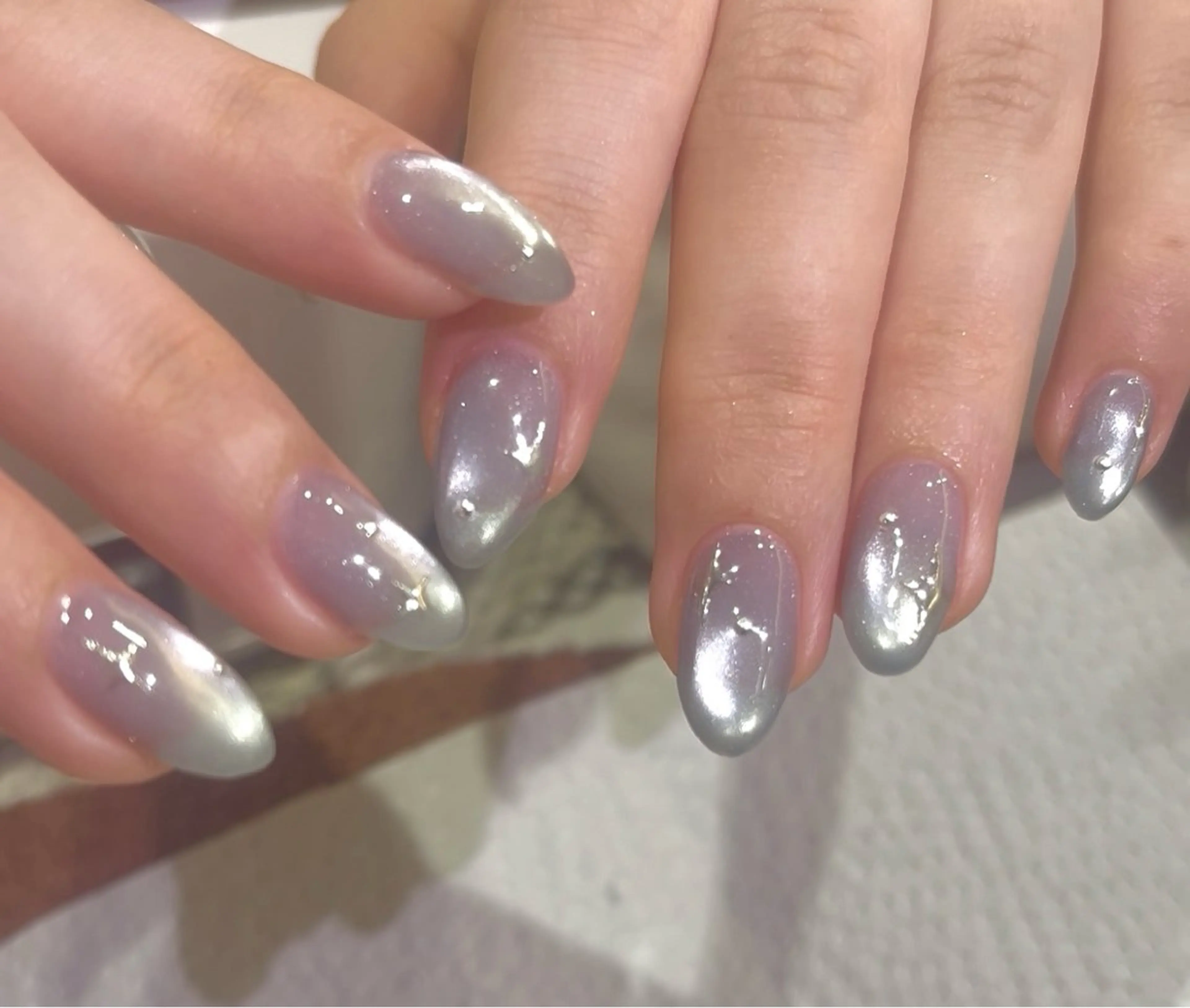 ネイル マグネットネイル ミラーネイル ハンドネイル MSLASH SOL 鈴木/トレンドネイルのネイルデザイン