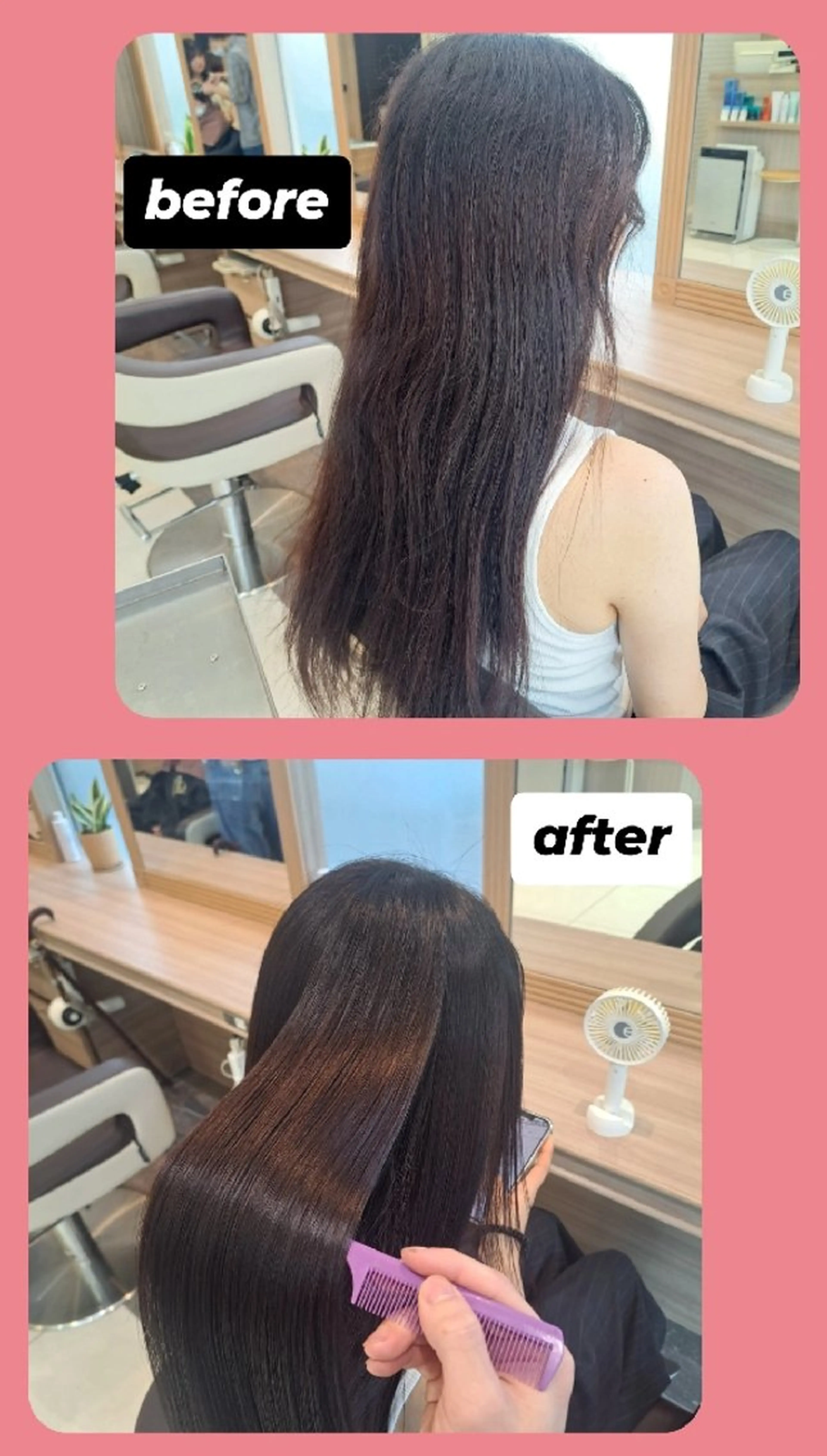 ロング パーマ 極艶縮毛／髪質改善／ KOTAのヘアスタイル