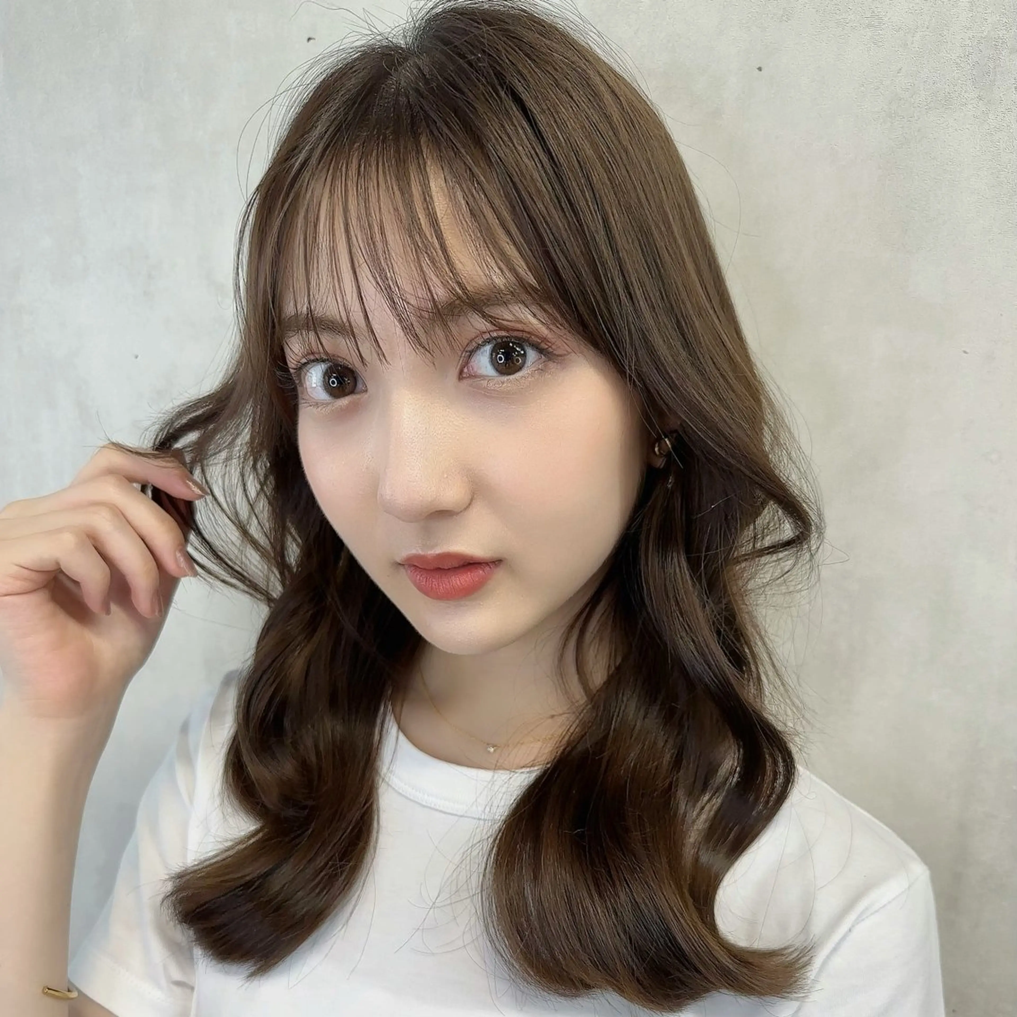 ロング カラー レイヤーカット 小顔カット カット ヘアカラー トリートメント レイヤー×髪質改善 ハッシュカット/新宿のヘアスタイル