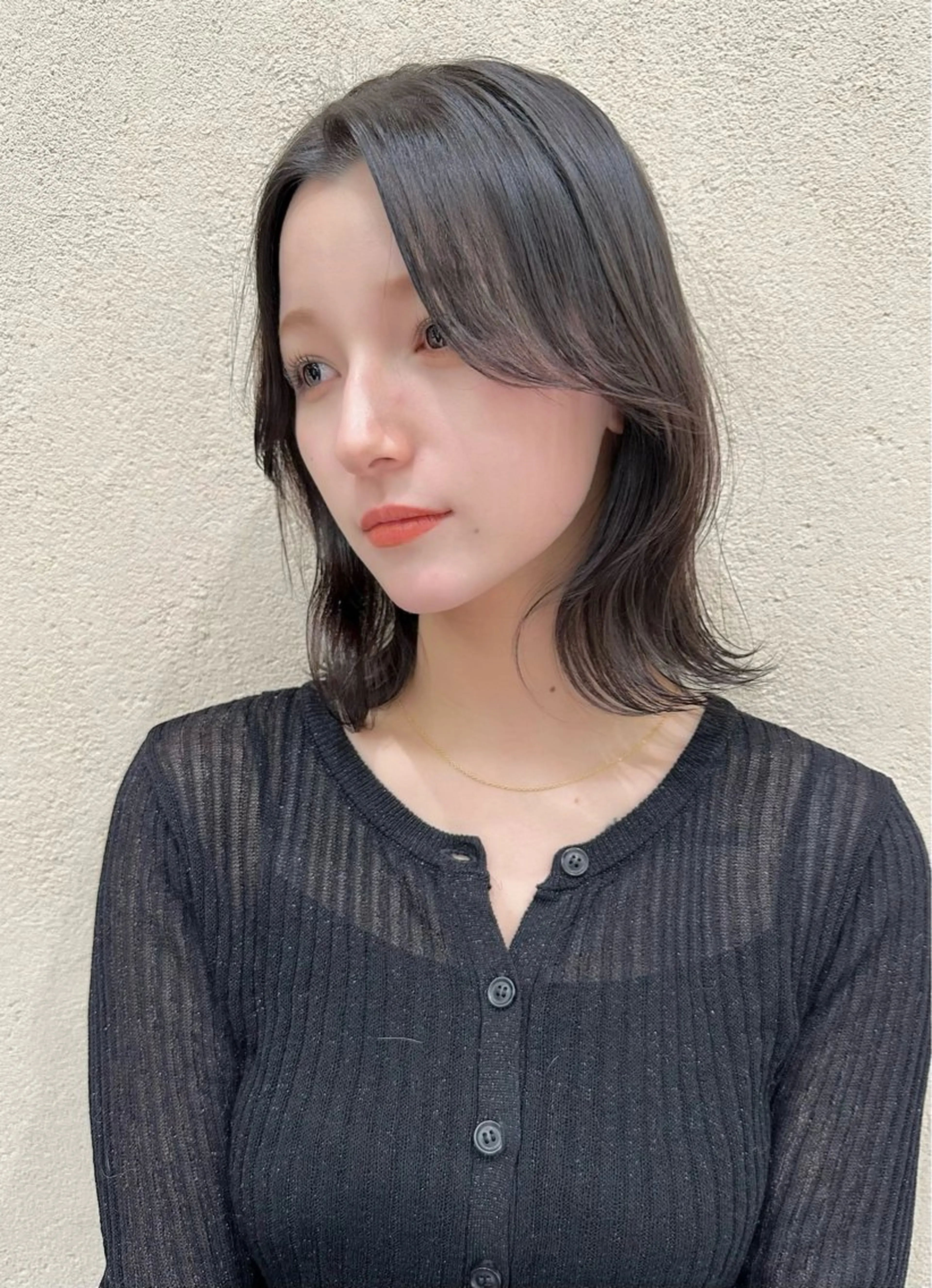 ミディアム カラー ベージュカラー グラデーションカラー グレージュ インナーカラー くびれヘア カット ヘアカラー トリートメント 韓国レイヤー/ミルク ティー🦋高橋　暖のヘアスタイル