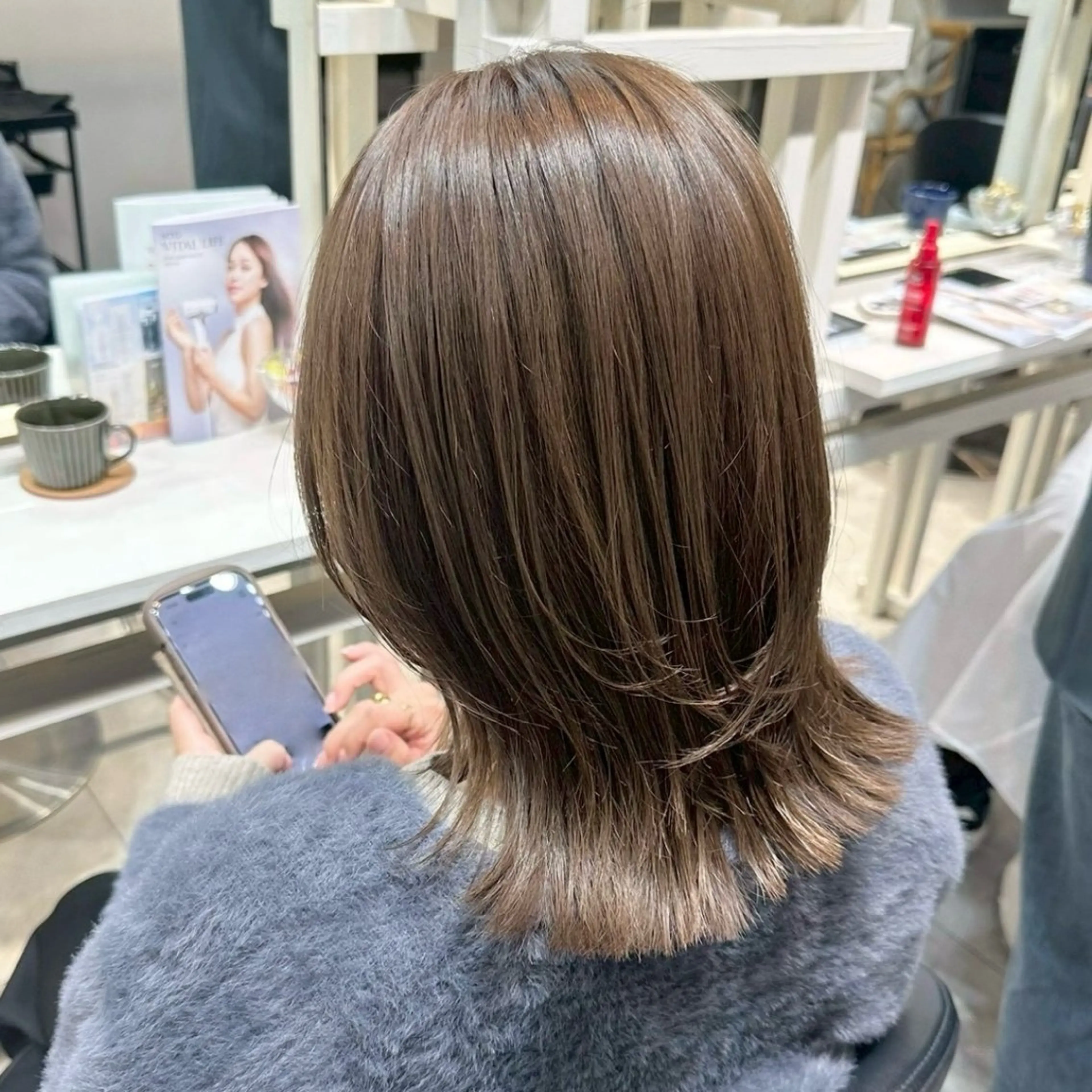 ミディアム カラー ヘアカラー トリートメント 🎀愛されモテ カラー🎀/moeのヘアスタイル