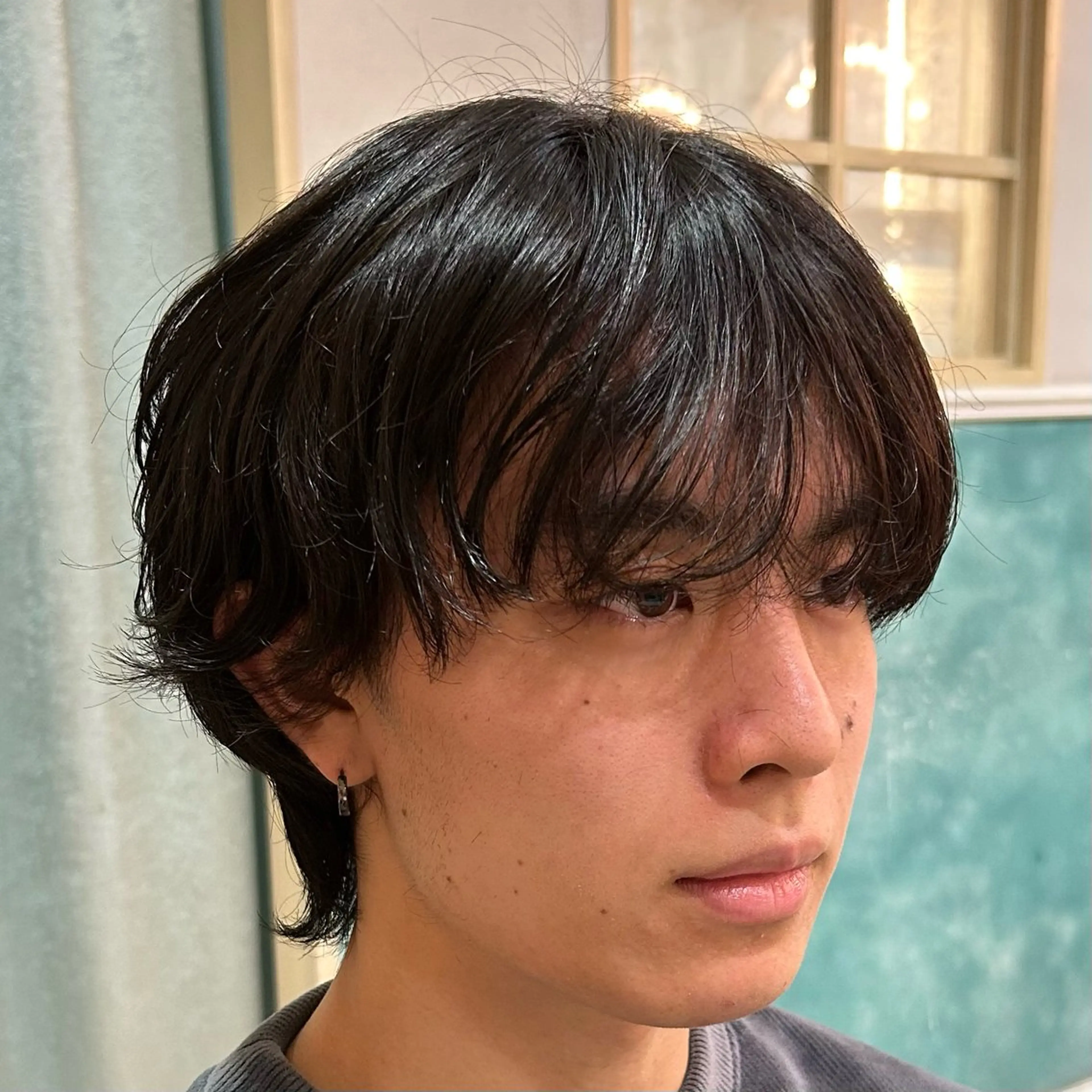 ミディアム パーマ メンズ 池袋/韓国メンズヘア ❤️💙軸丸みうのヘアスタイル