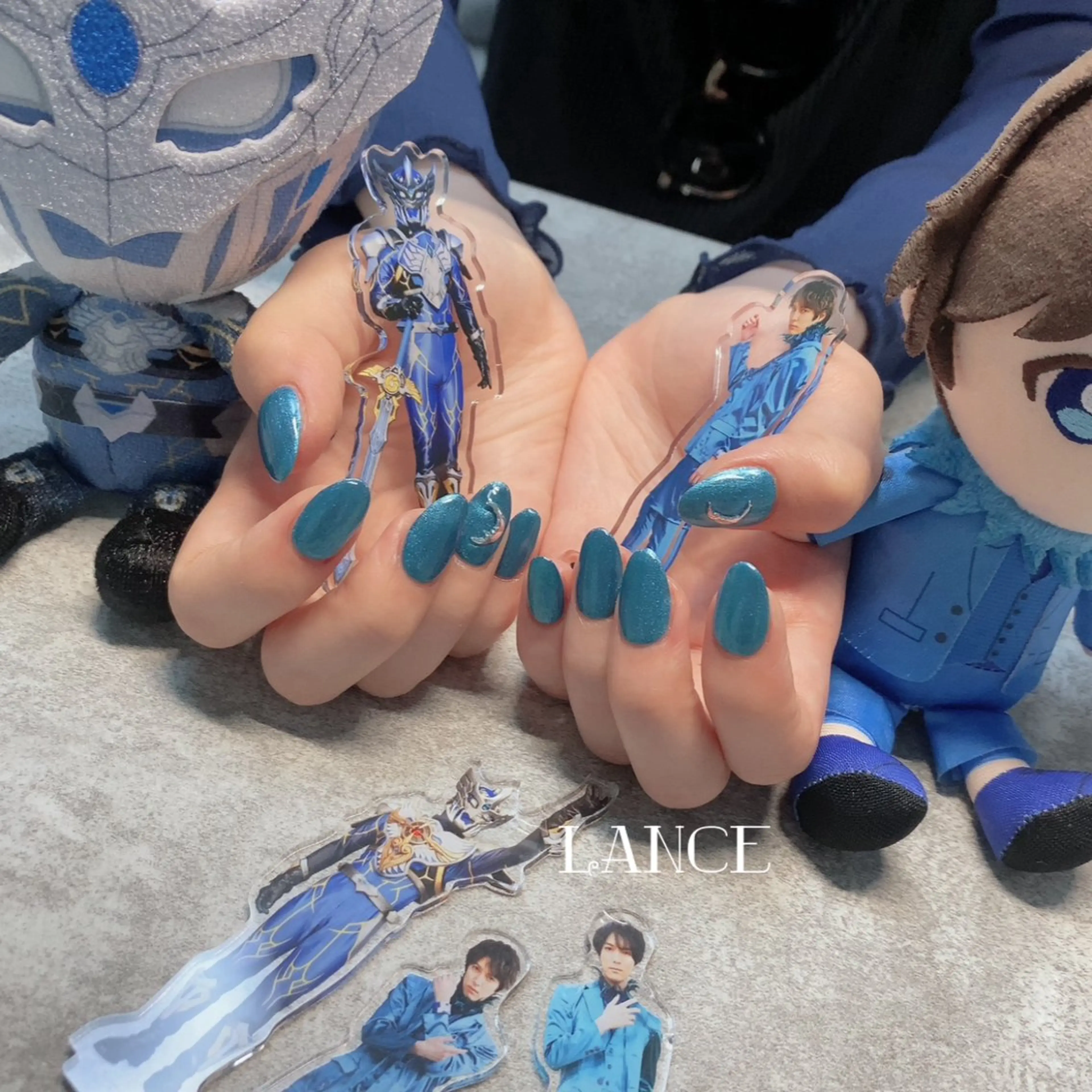 ネイル オーロラネイル フレンチネイル グラデーション キラキラネイル 韓国ネイル Lance nailのネイルデザイン