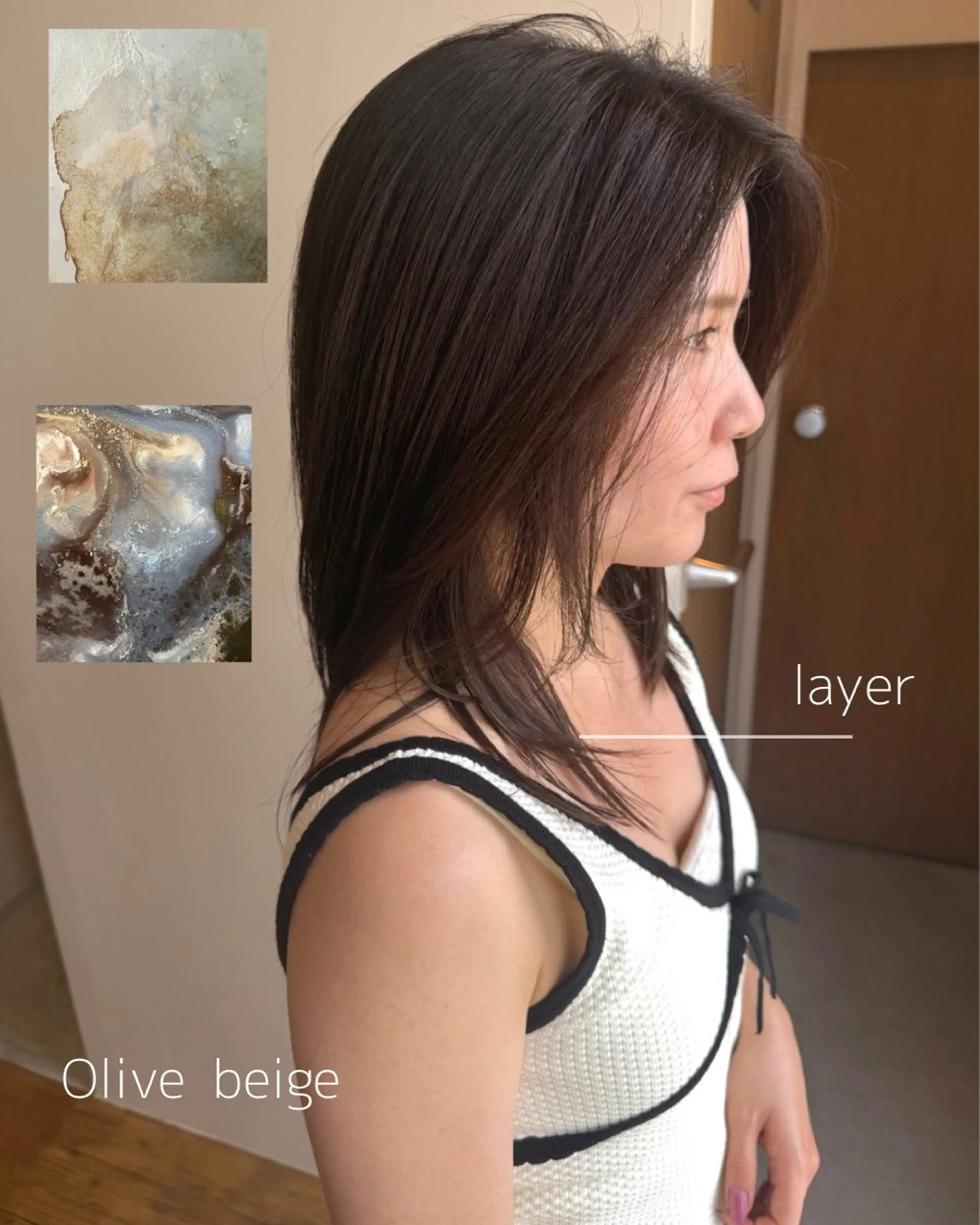 ミディアム カラー 💛🤍U too e’s 鎌倉🧸のヘアスタイル