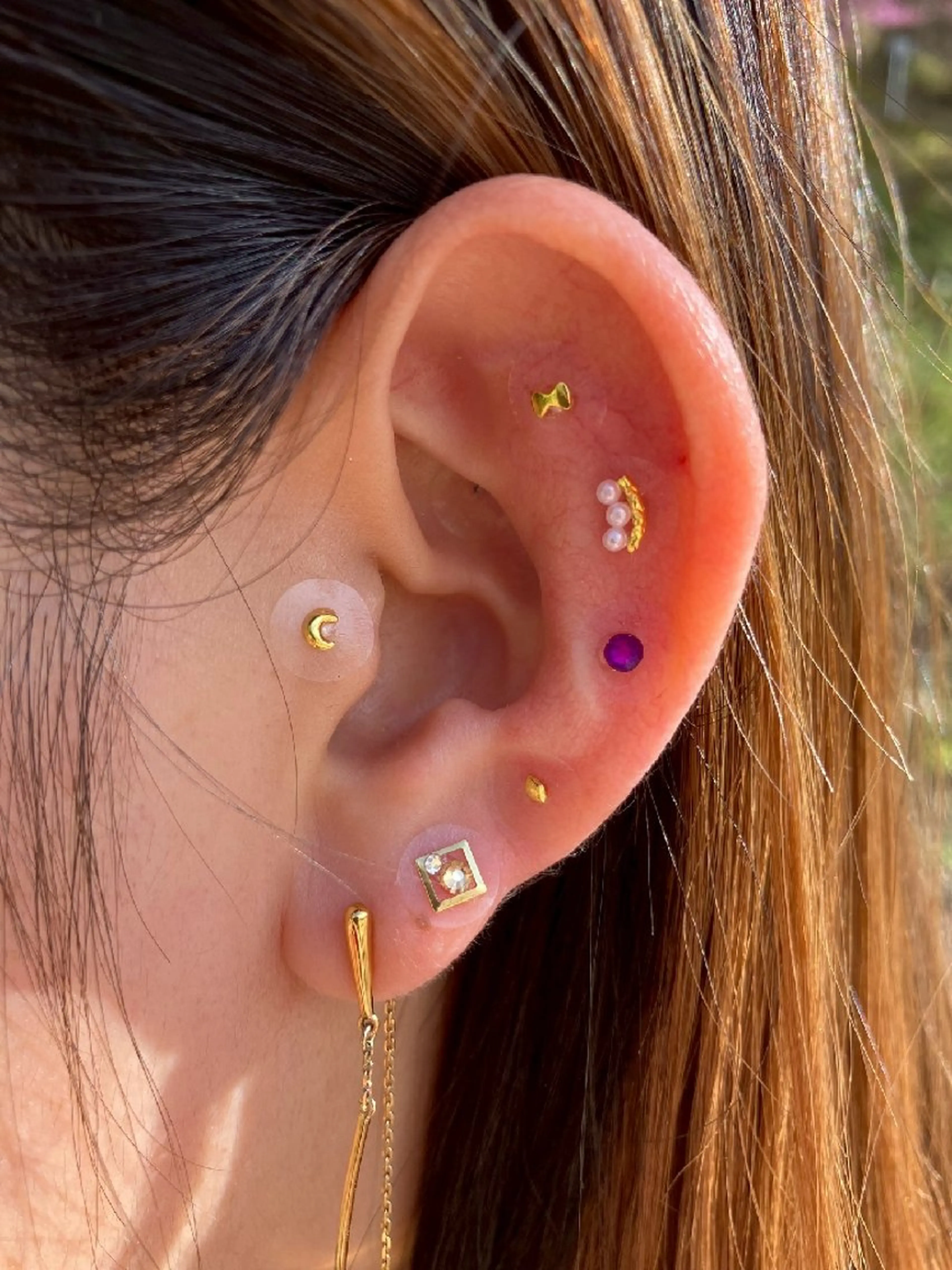 ✨耳ツボジュエリー✨両耳10粒👂️💎の写真