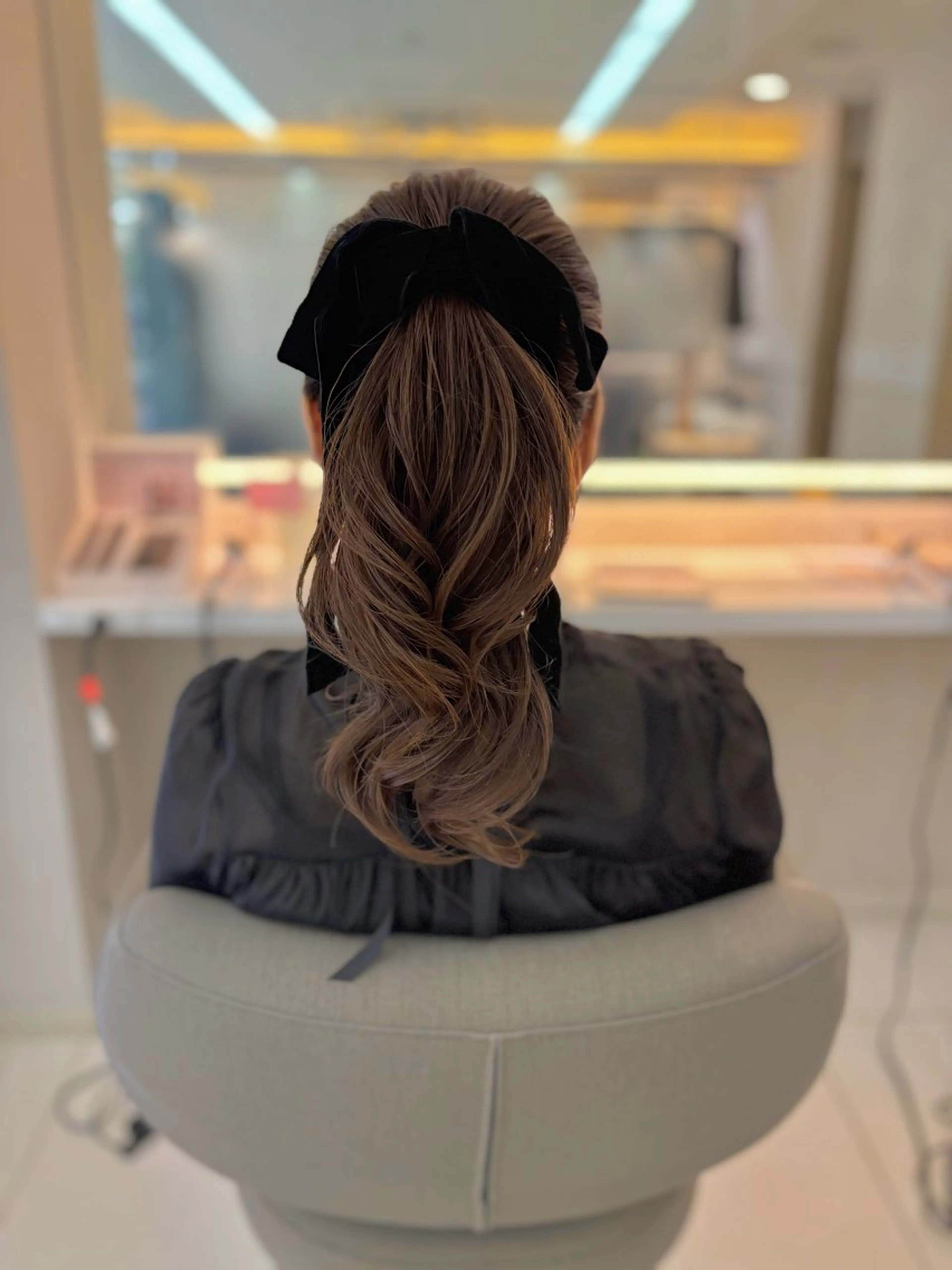 ロング ヘアアレンジ ポニーテール ヘアセット ヘアセット／眉毛カッ ト/Nana〻のヘアスタイル