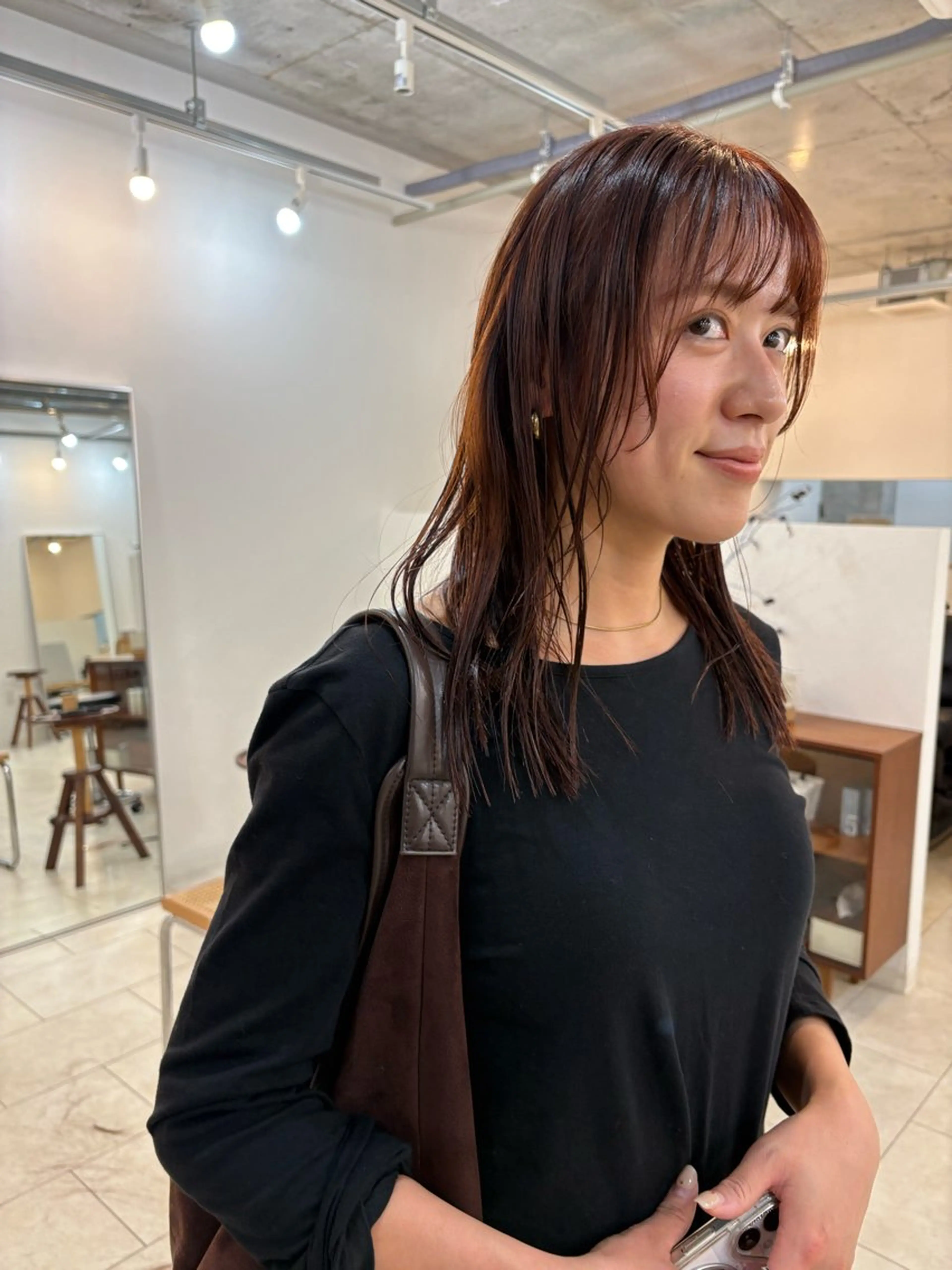 セミロング カラー カット ヘアカラー NOUN所属・eri kinjoのヘアスタイル