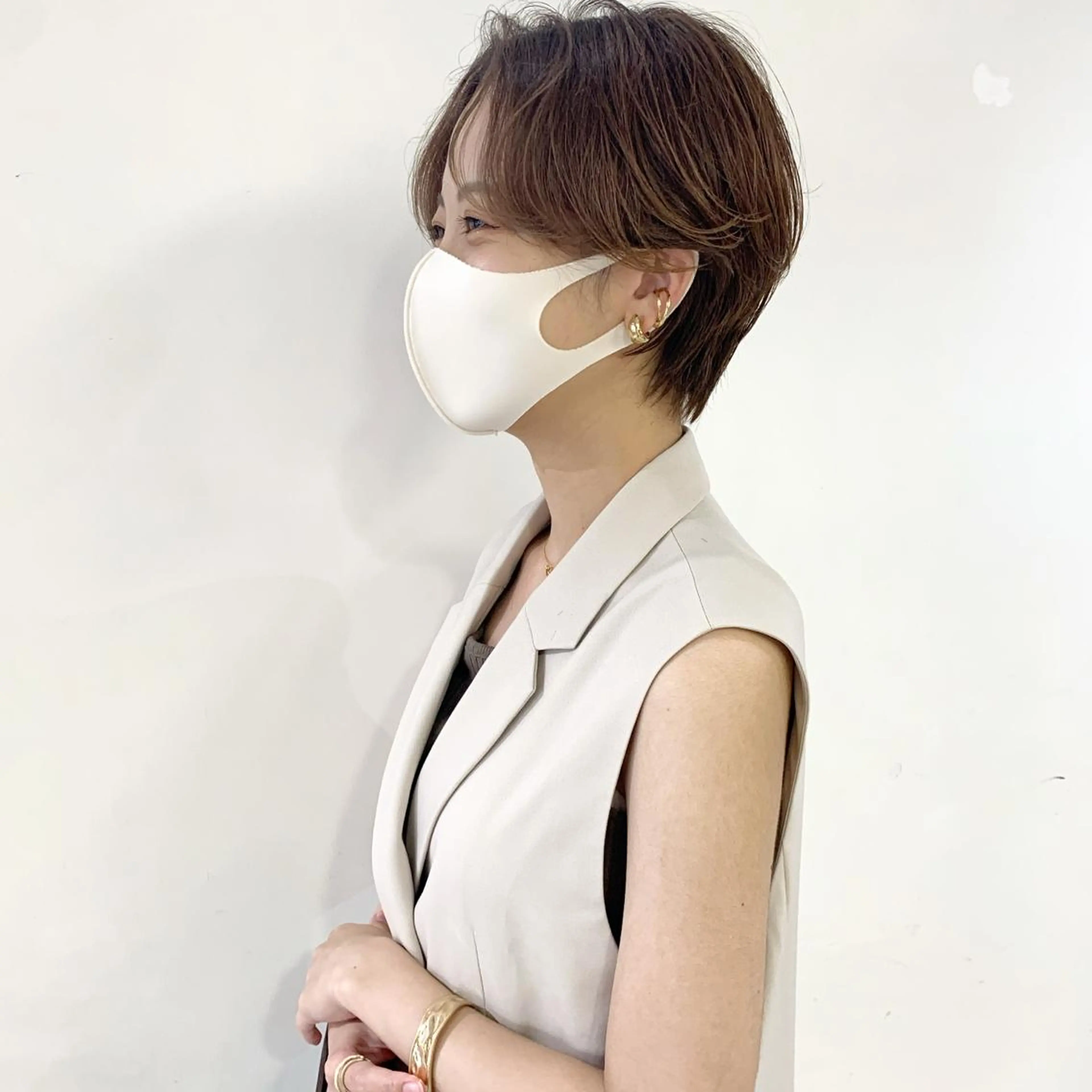 ショート カラー カット ヘアカラー トリートメント ボブ/大人ヘア k-two濱田のヘアスタイル