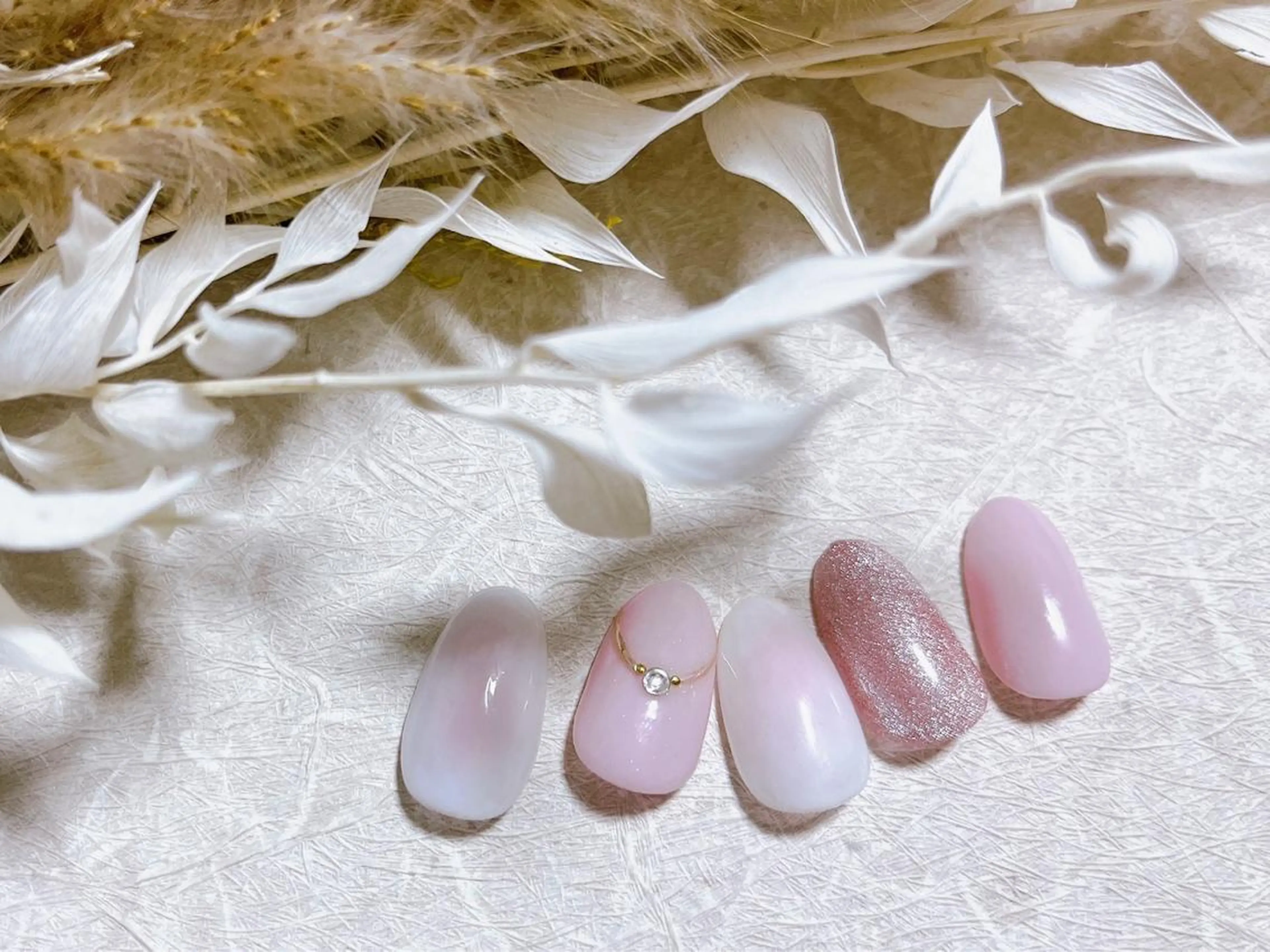 ネイル フットネイル フレンチネイル ジェルネイル ハート 韓国ネイル Mogu nail 二子玉川のネイルデザイン