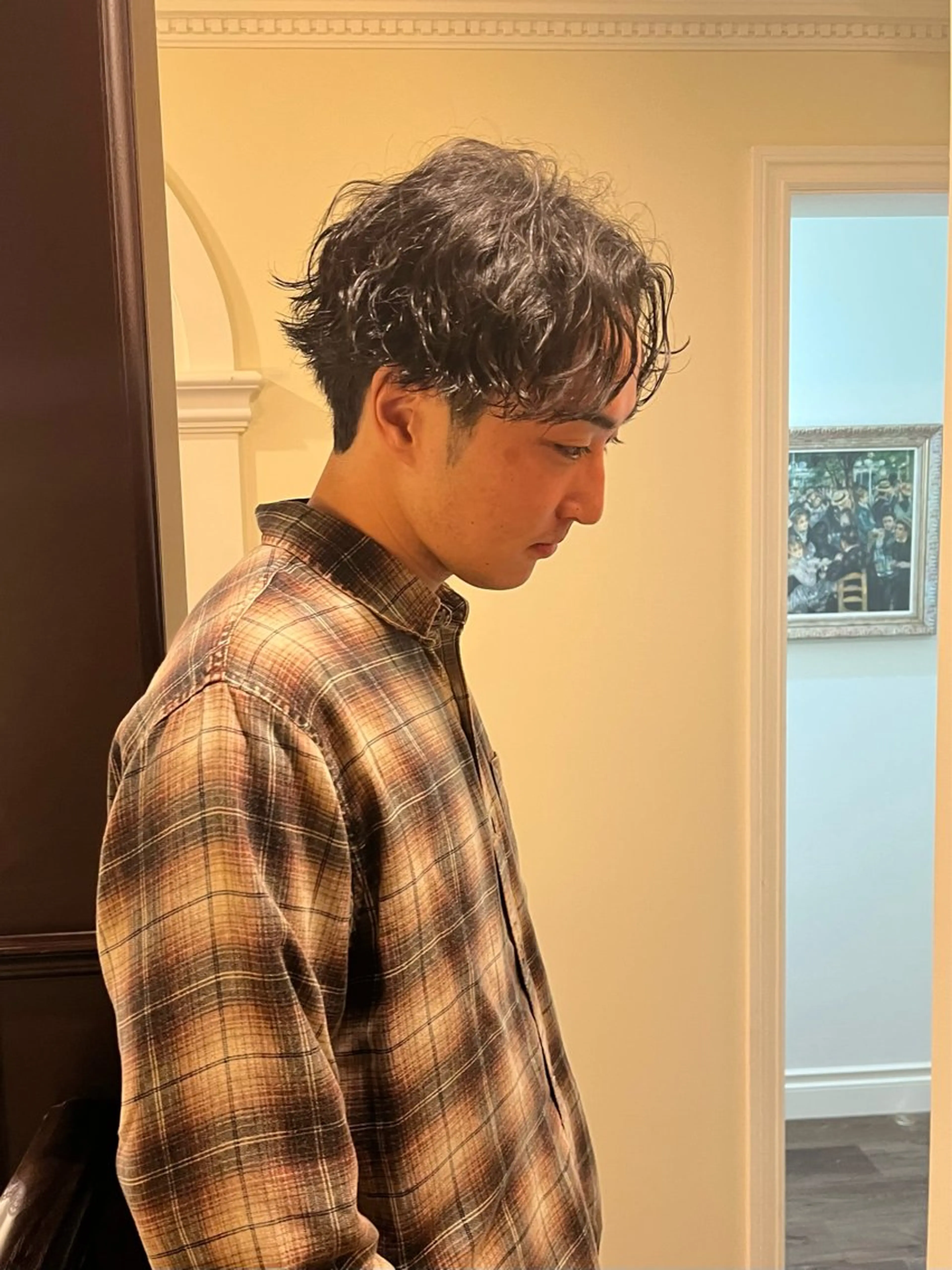 メンズカットパーマの写真