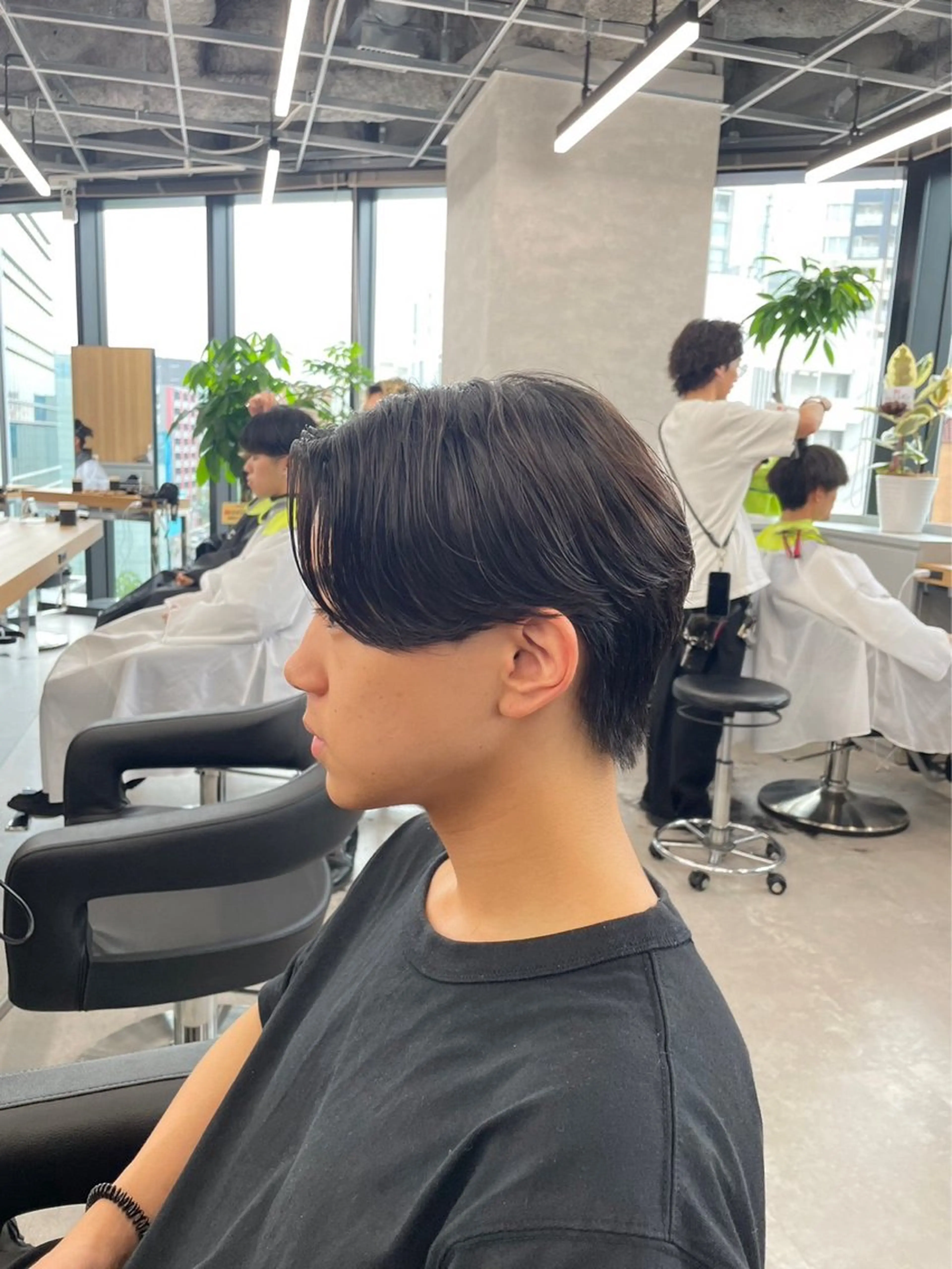 ショート パーマ メンズ センターパート メンズパーマ ニュアンスパーマ 【メンズ特化】 サエキカズマのヘアスタイル