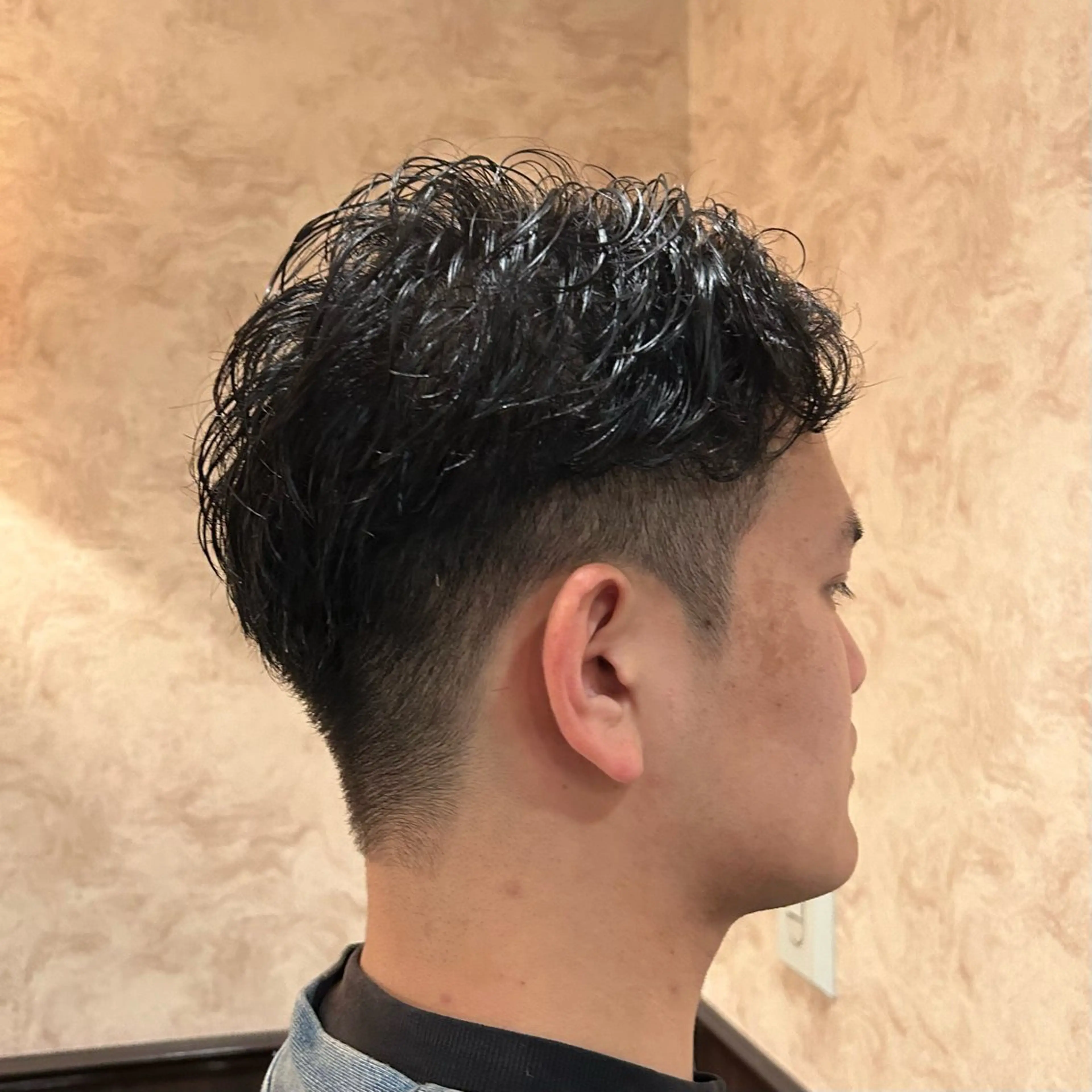 ショート パーマ メンズ カット ヘアカラー トリートメント 池袋/韓国メンズヘア ❤️💙軸丸みうのヘアスタイル