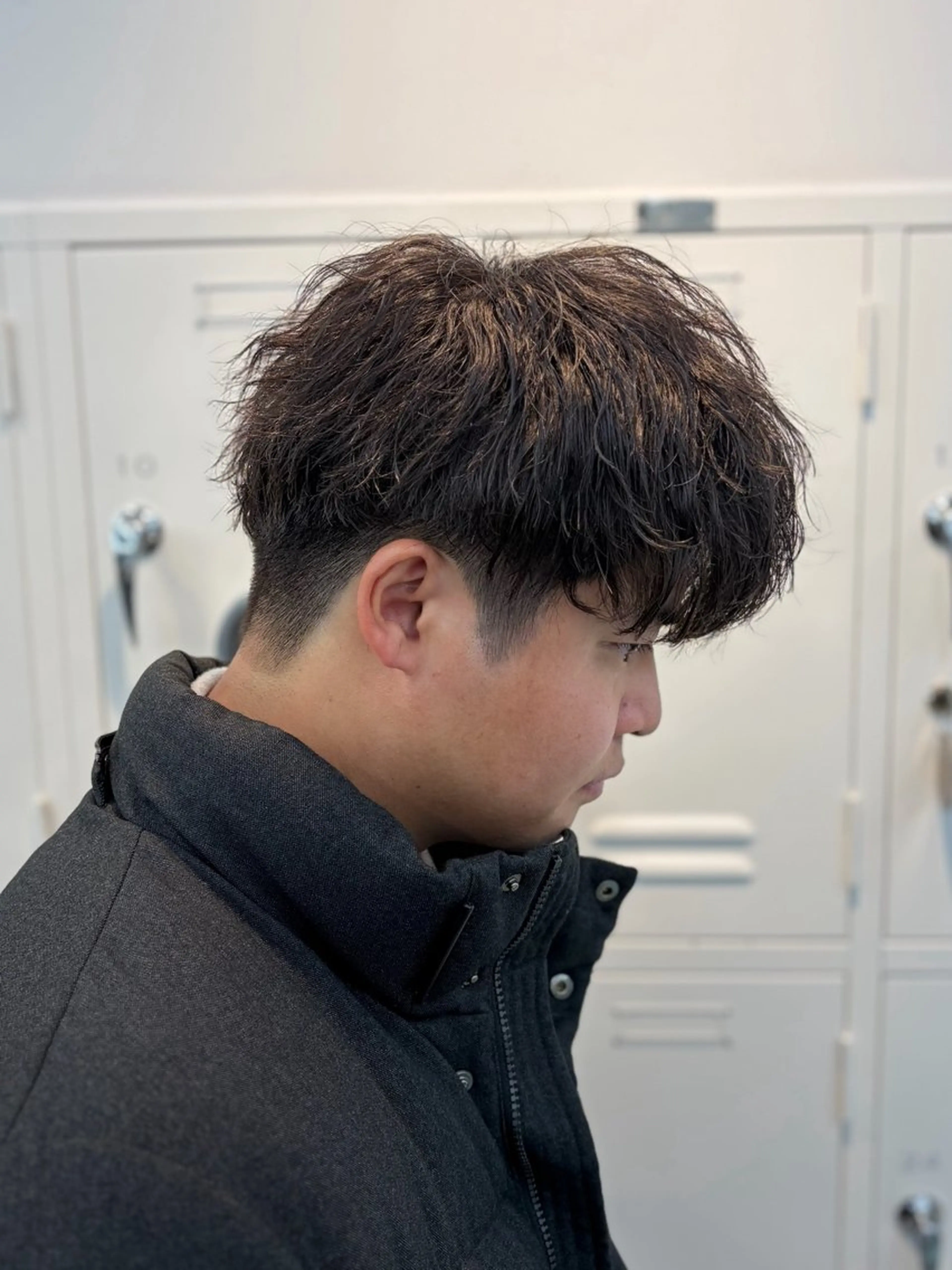 ショート パーマ メンズ マッシュ 刈り上げ カット fifth栄所属・メンズパーマ 名古屋/水谷颯のヘアスタイル