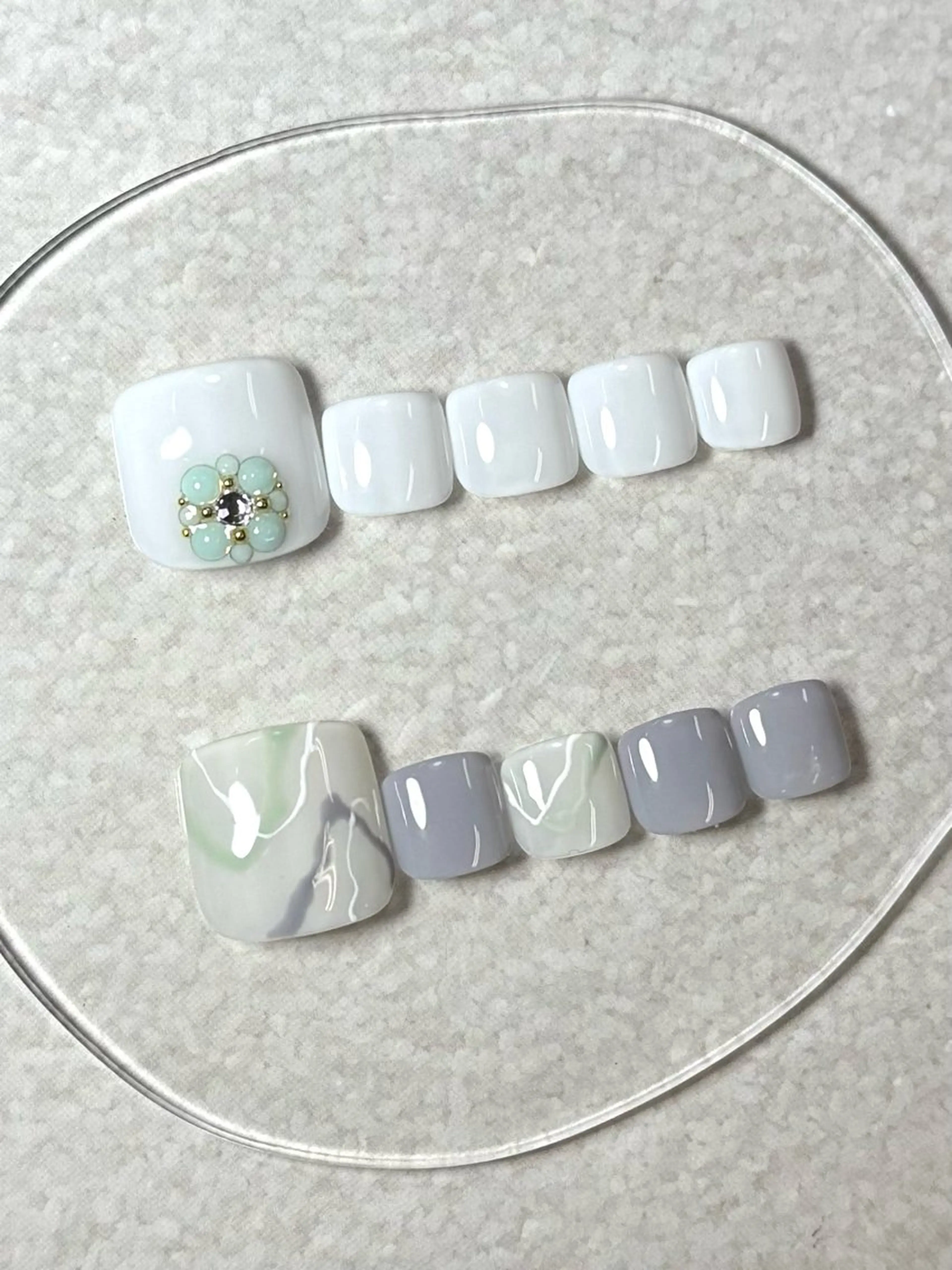 ネイル フットネイル ミラクルミラー 町野のネイルデザイン