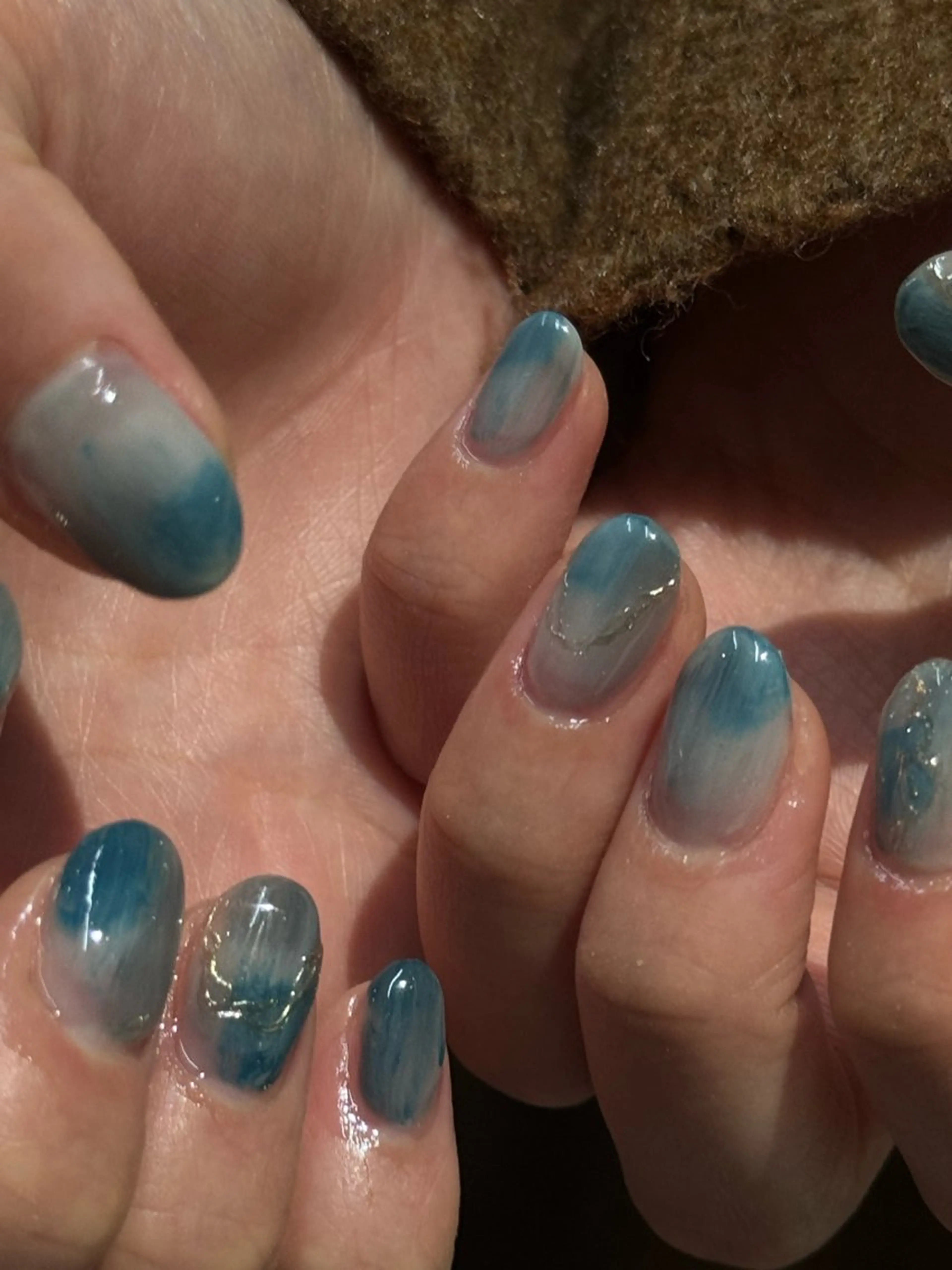 ネイル フレンチネイル マグネットネイル ニュアンスネイル ワンカラーネイル ハンドネイル GRANDE大須 Cecil💜のネイルデザイン