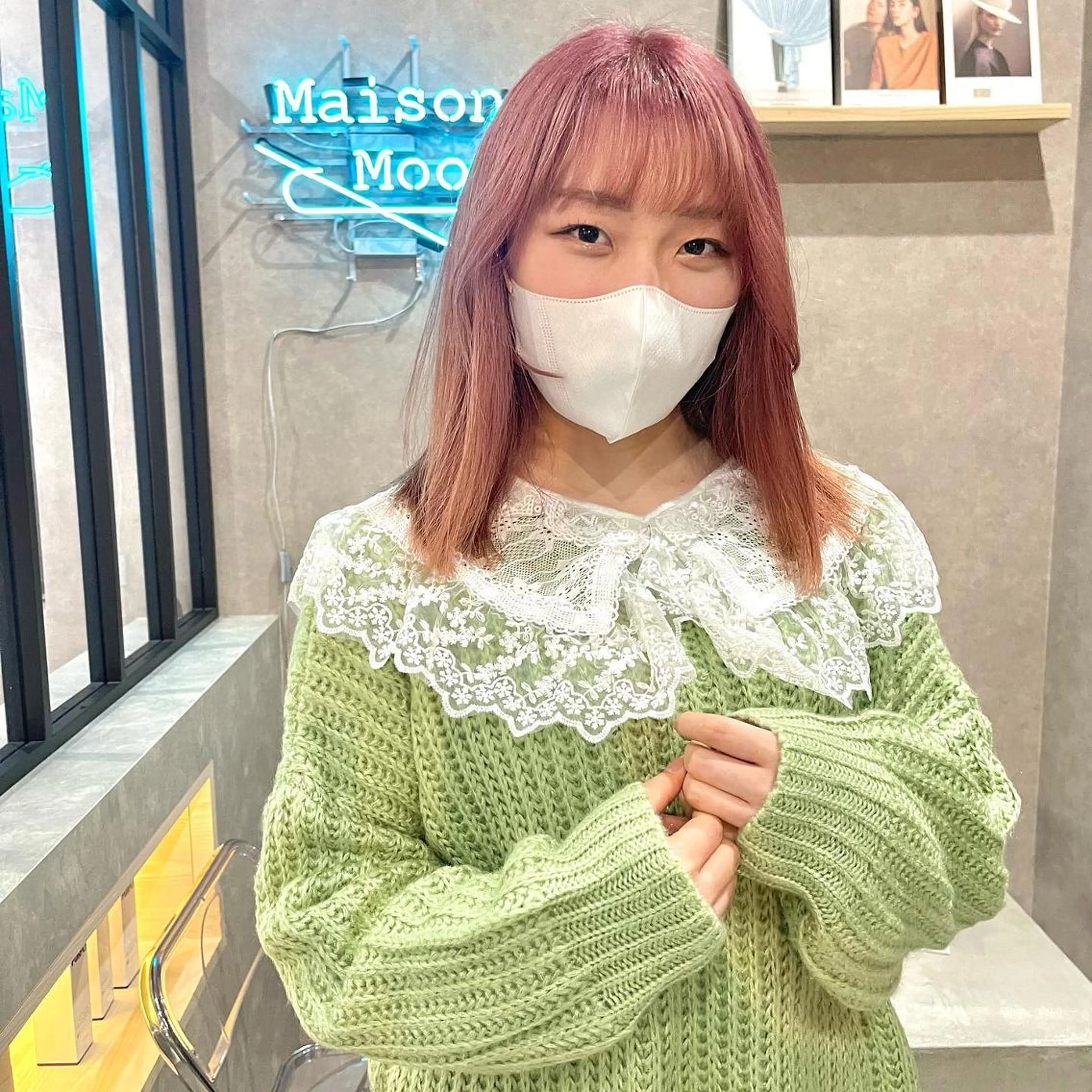 ミディアム mood tatemachiのヘアスタイル
