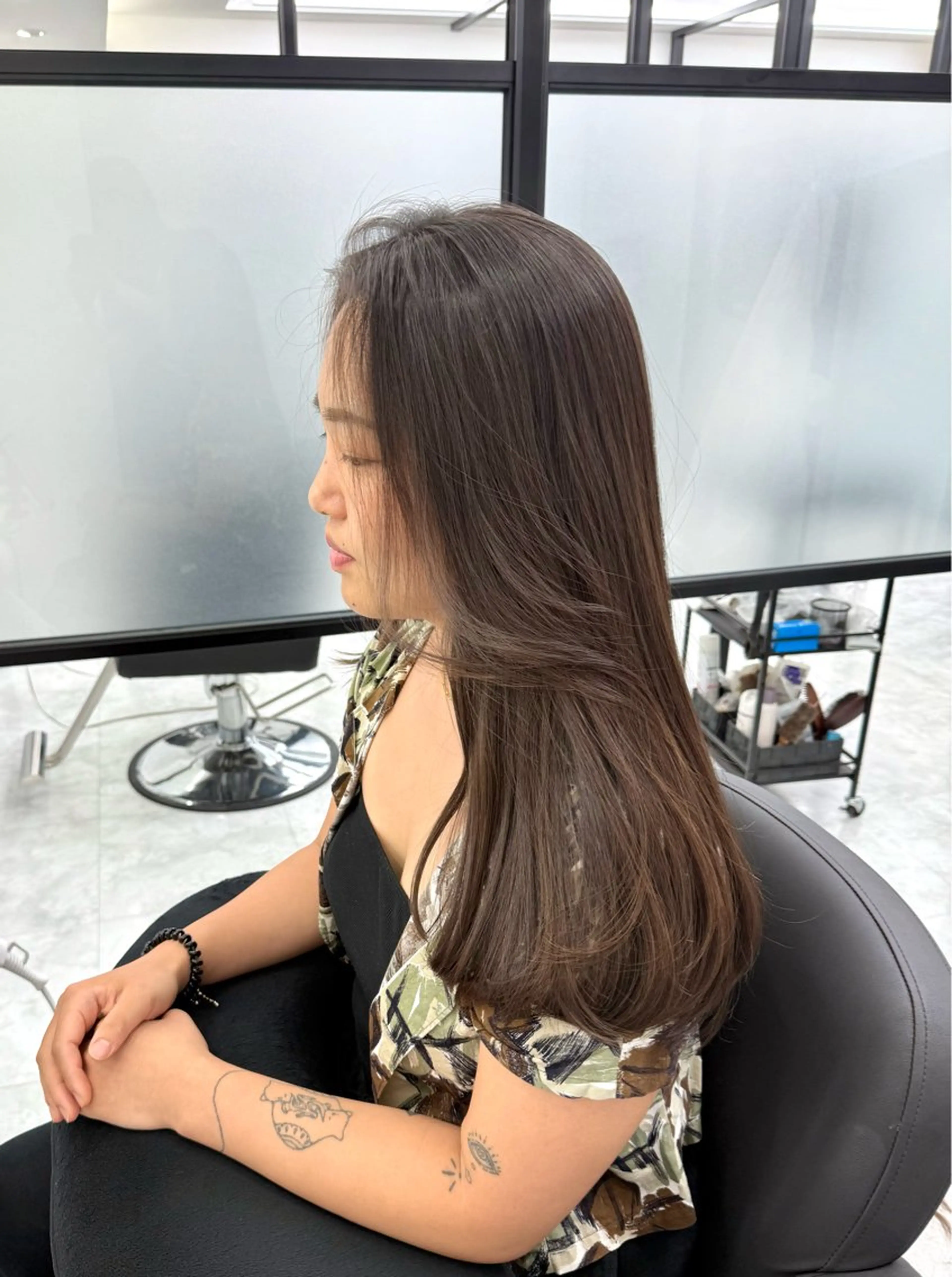 ロング カット トリートメント F.所属・miku 🍑髪質改善サロンのヘアスタイル