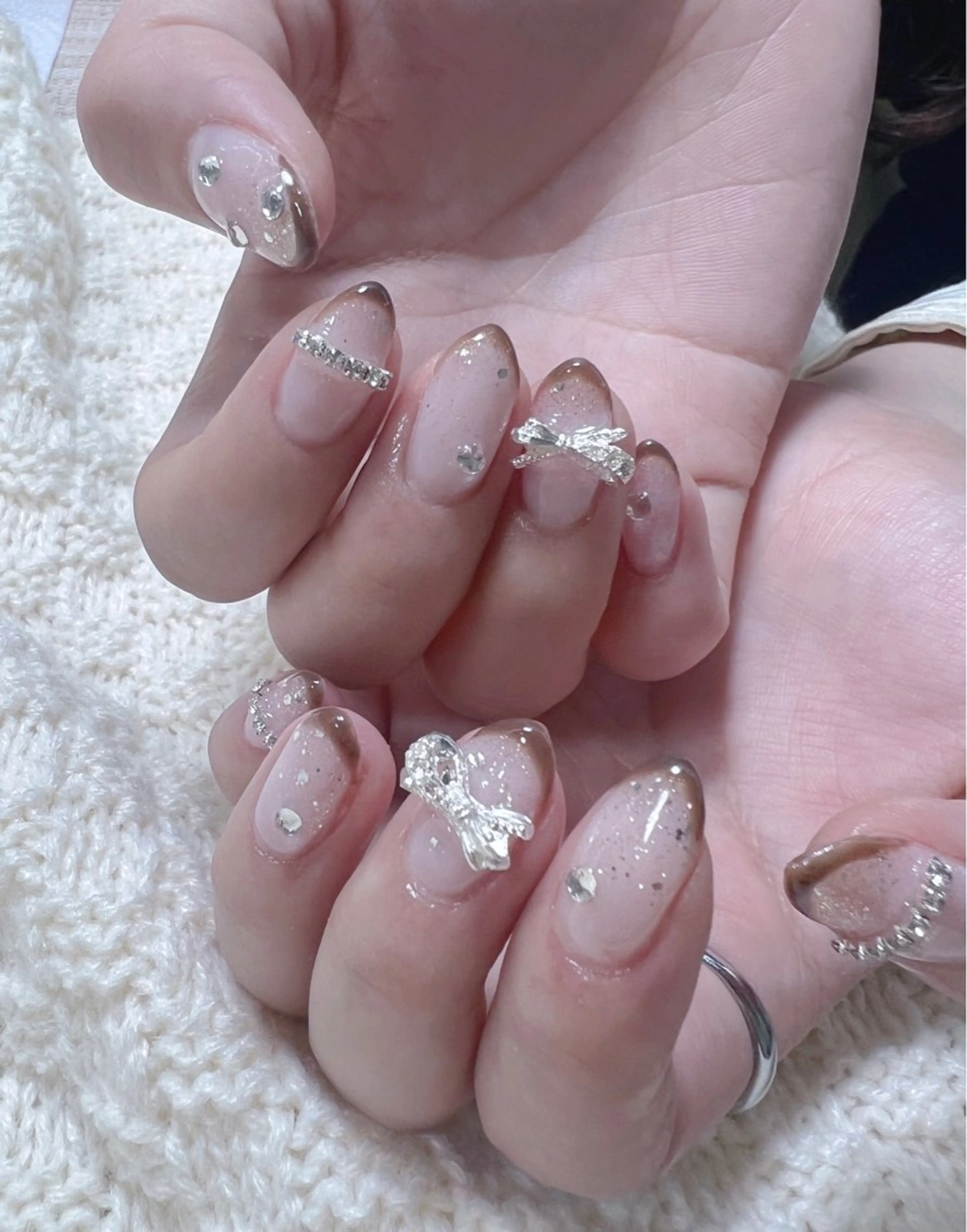 ネイル アートネイル 🦋y y Nail 🤍のネイルデザイン
