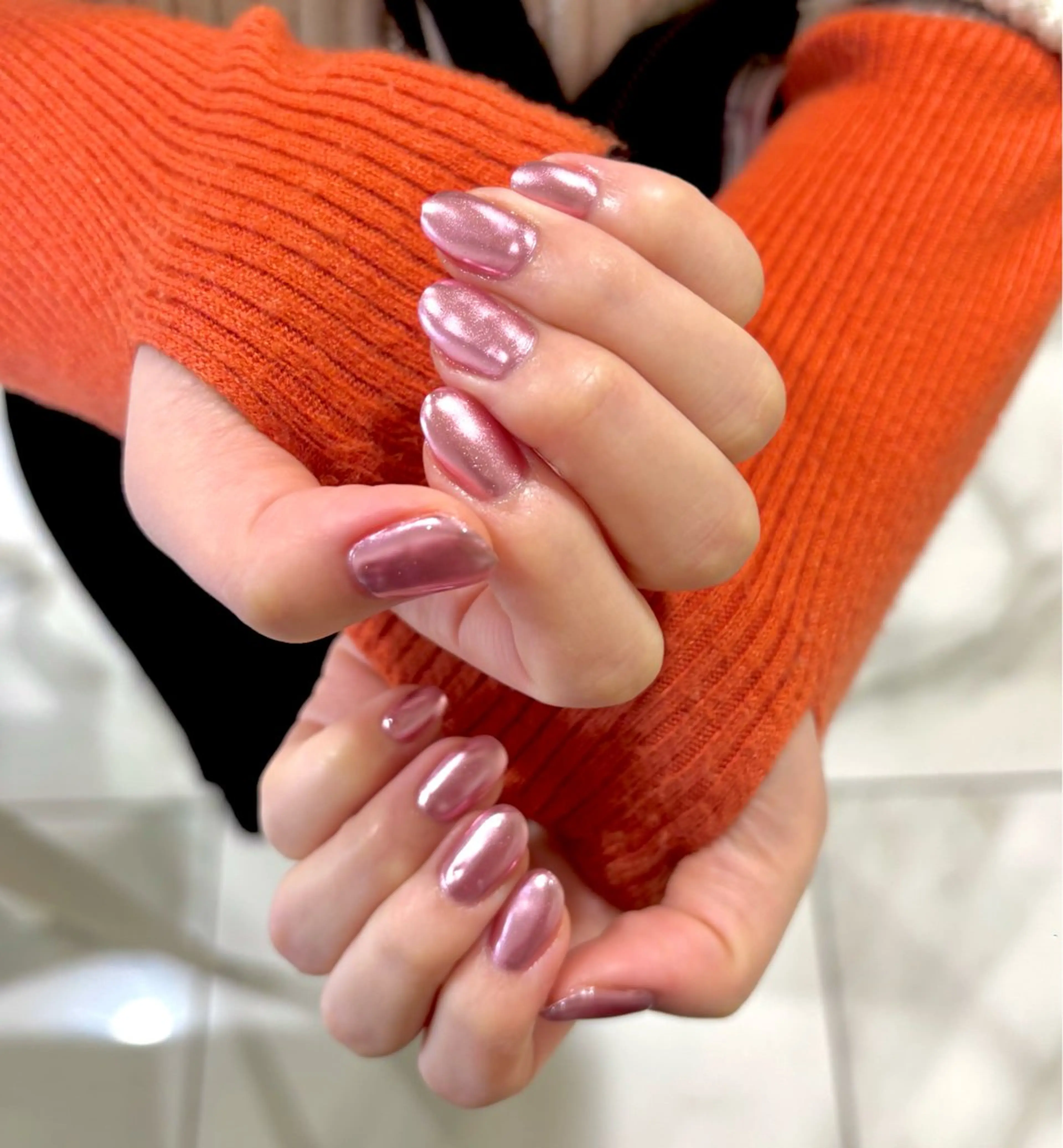 ネイル ミラーネイル ハンドネイル 横田 菜月のネイルデザイン