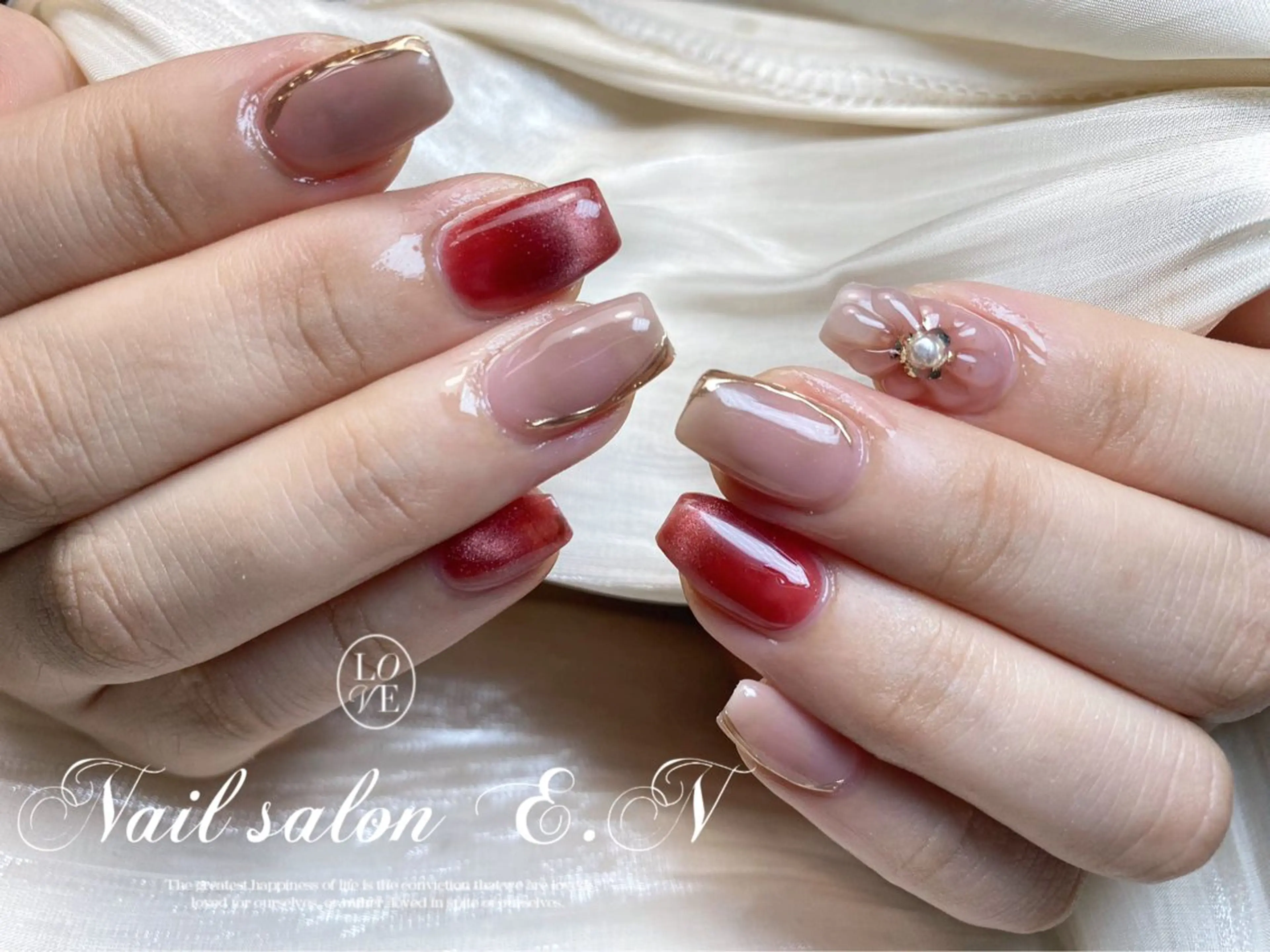 ネイル E.N🦋 長さ出し/持ち込みのネイルデザイン