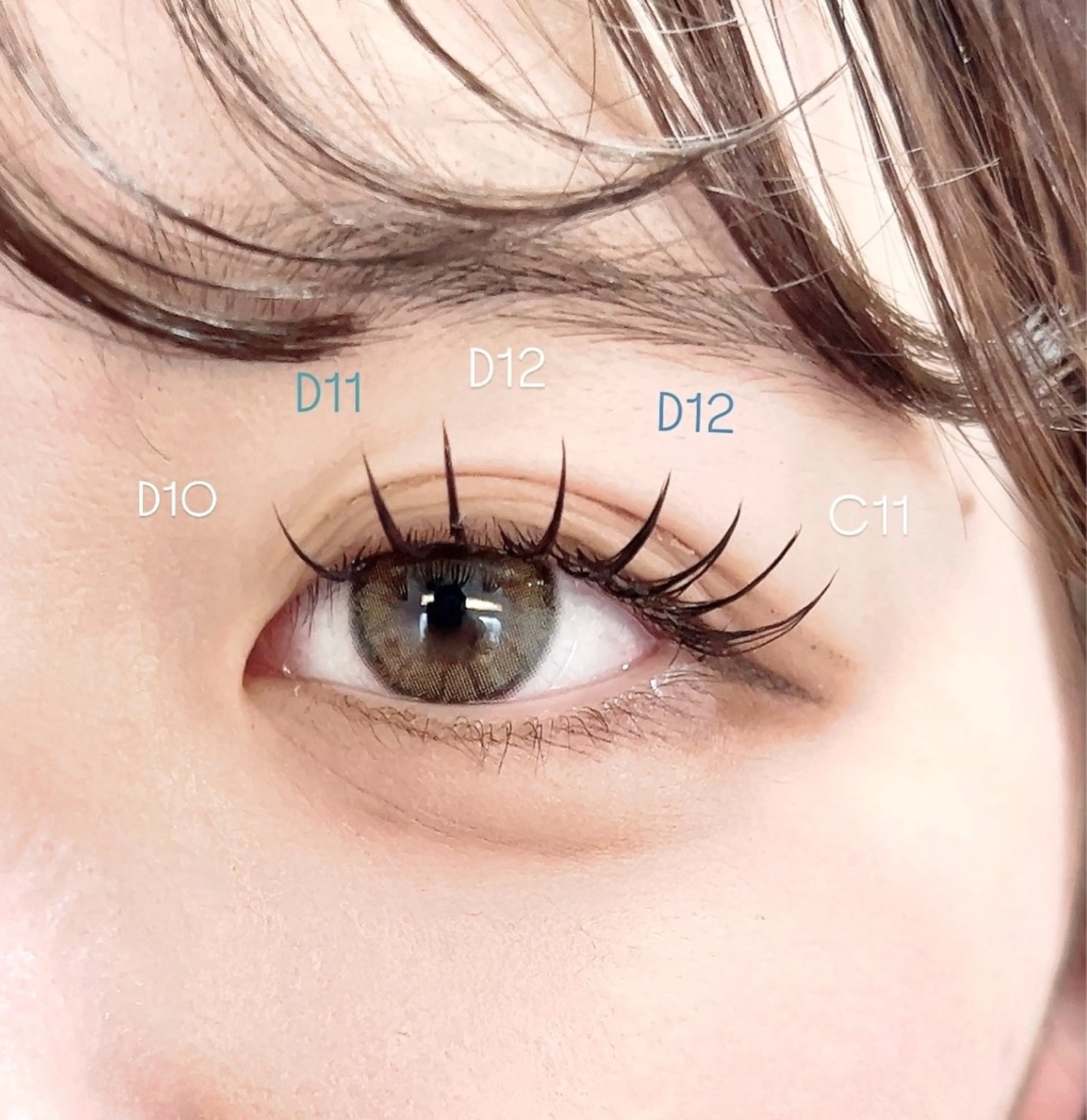 マツエク・マツパ 束感まつ毛 フラットラッシュ マツエク CERRONE eyelash岩村のマツエク・マツパデザイン