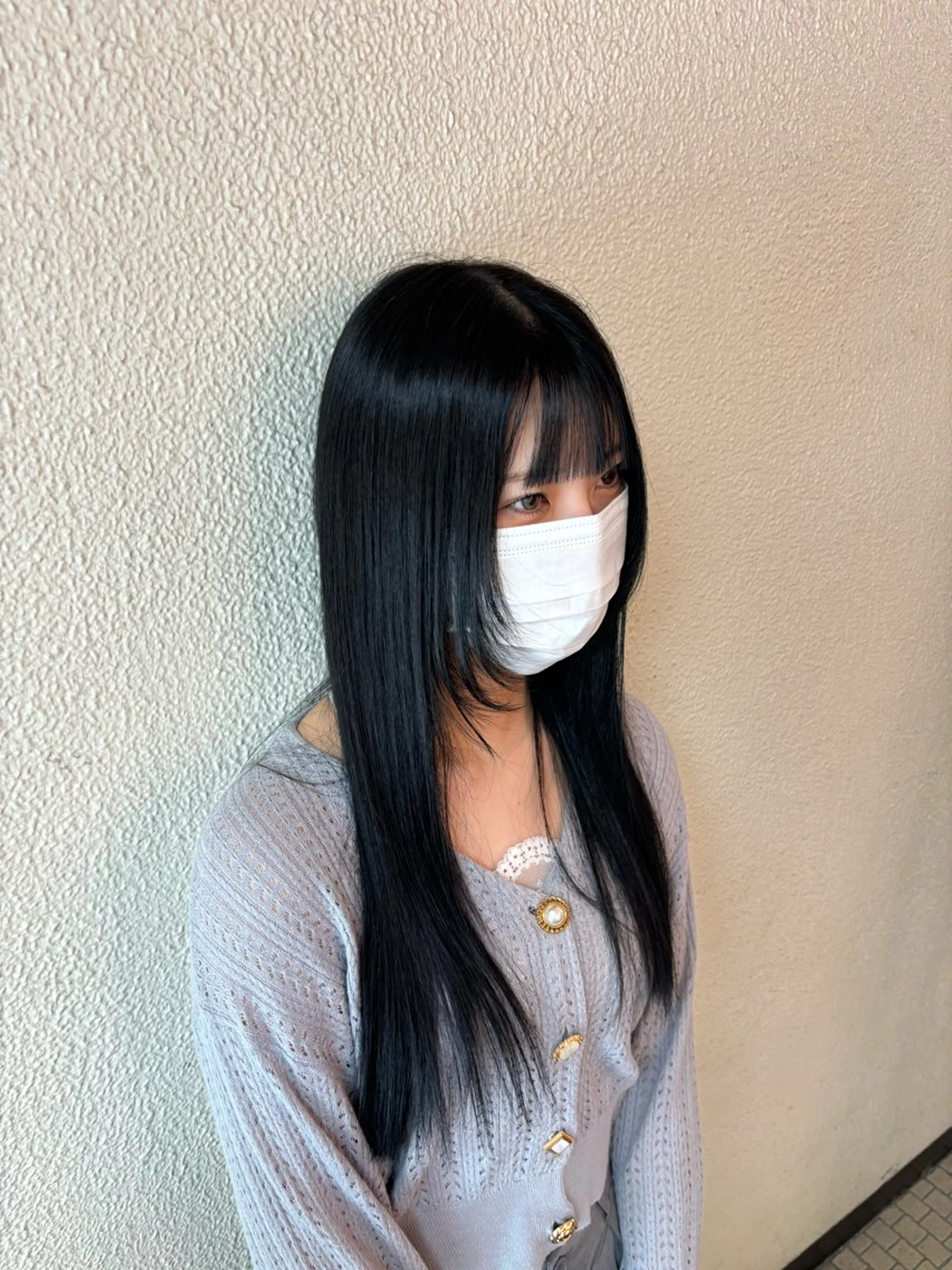 ロング カラー 小林 菜々美のヘアスタイル