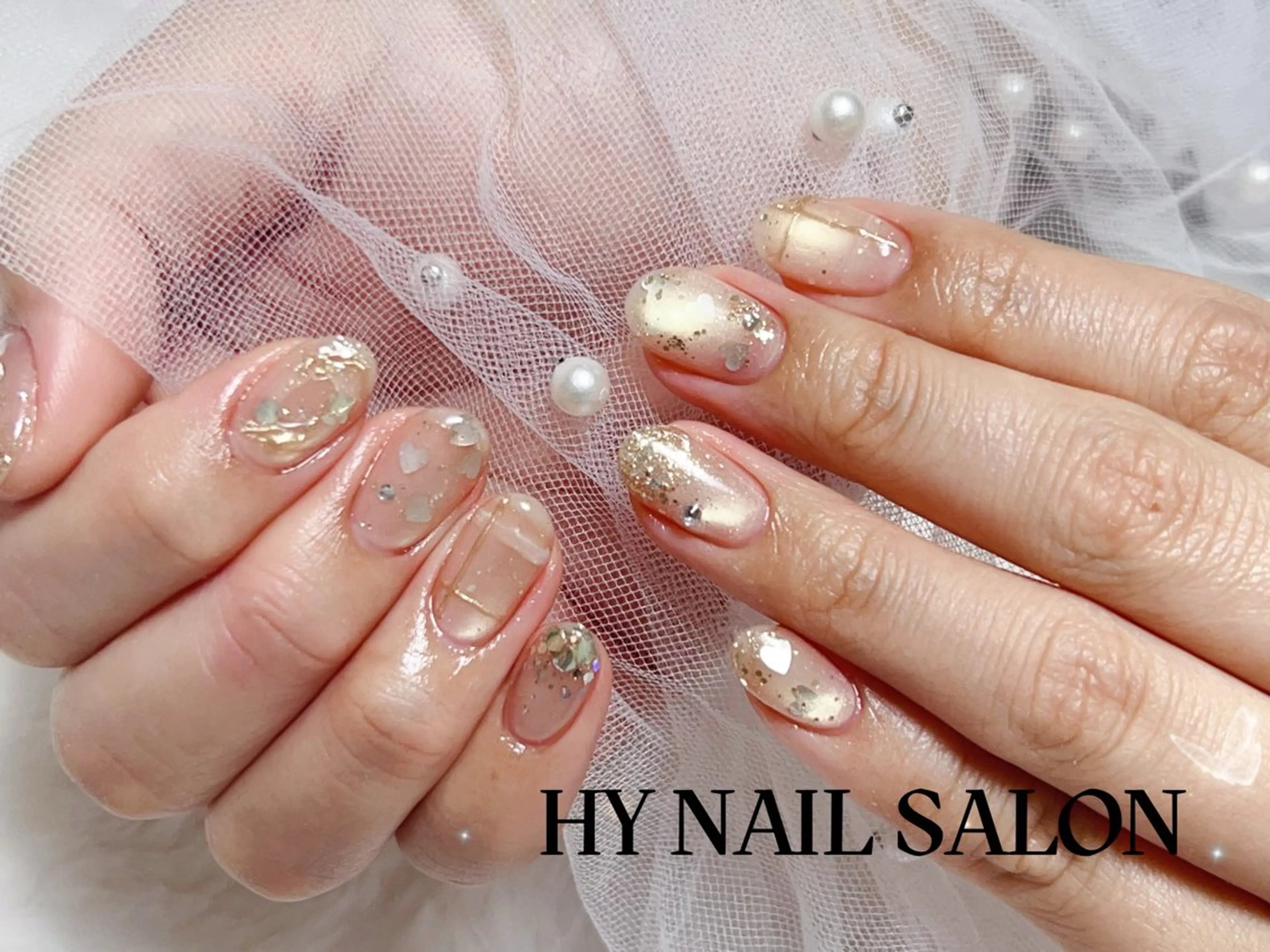 ネイル マグネットネイル ニュアンスネイル ハンドネイル HY NAIL SALON所属・HY NAIL SALONのネイルデザイン