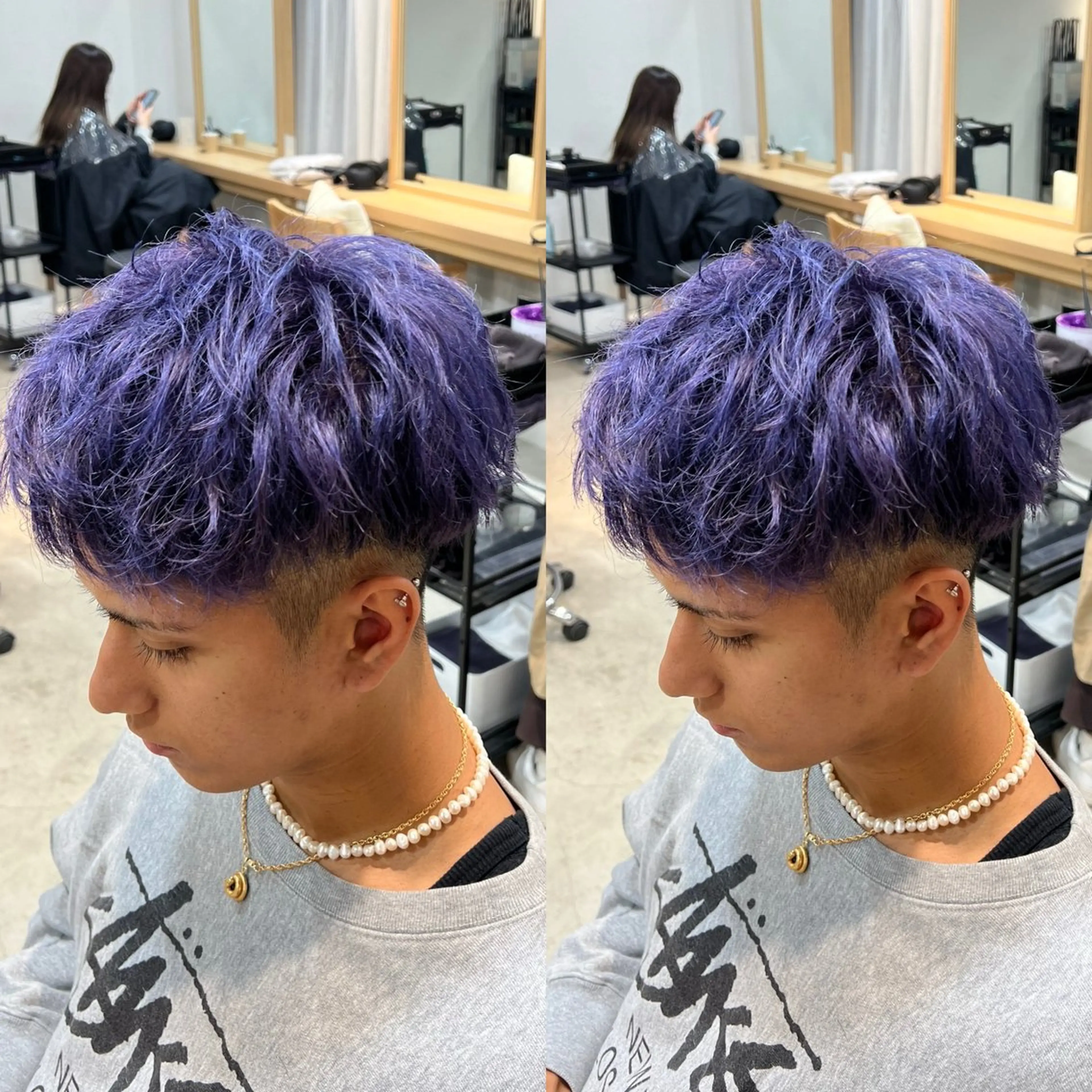 ショート メンズ メンズパーマ/艶 モテカラー/福井悟朗のヘアスタイル