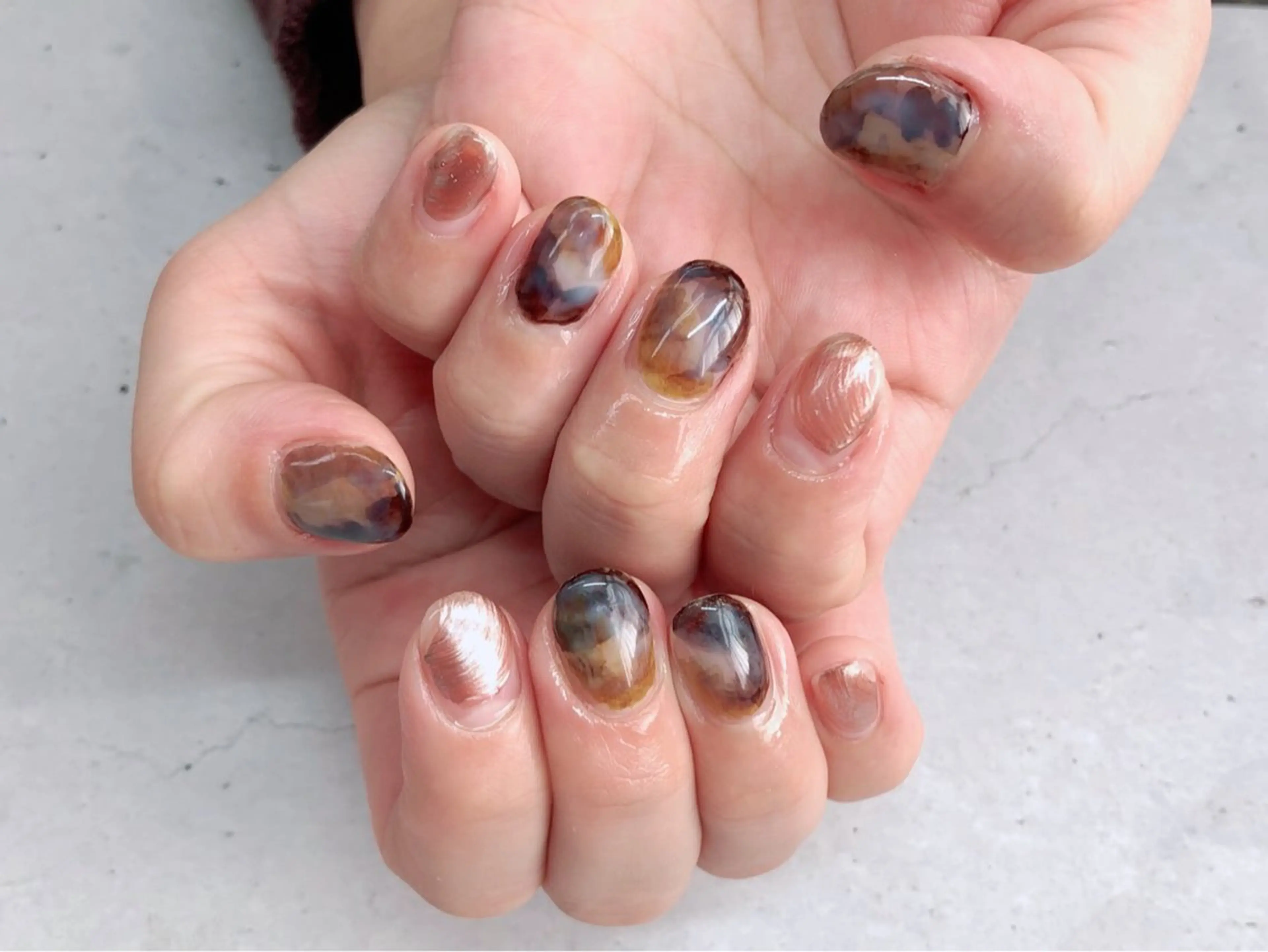 ネイル ニュアンスネイル Nail Salon LHASAのネイルデザイン