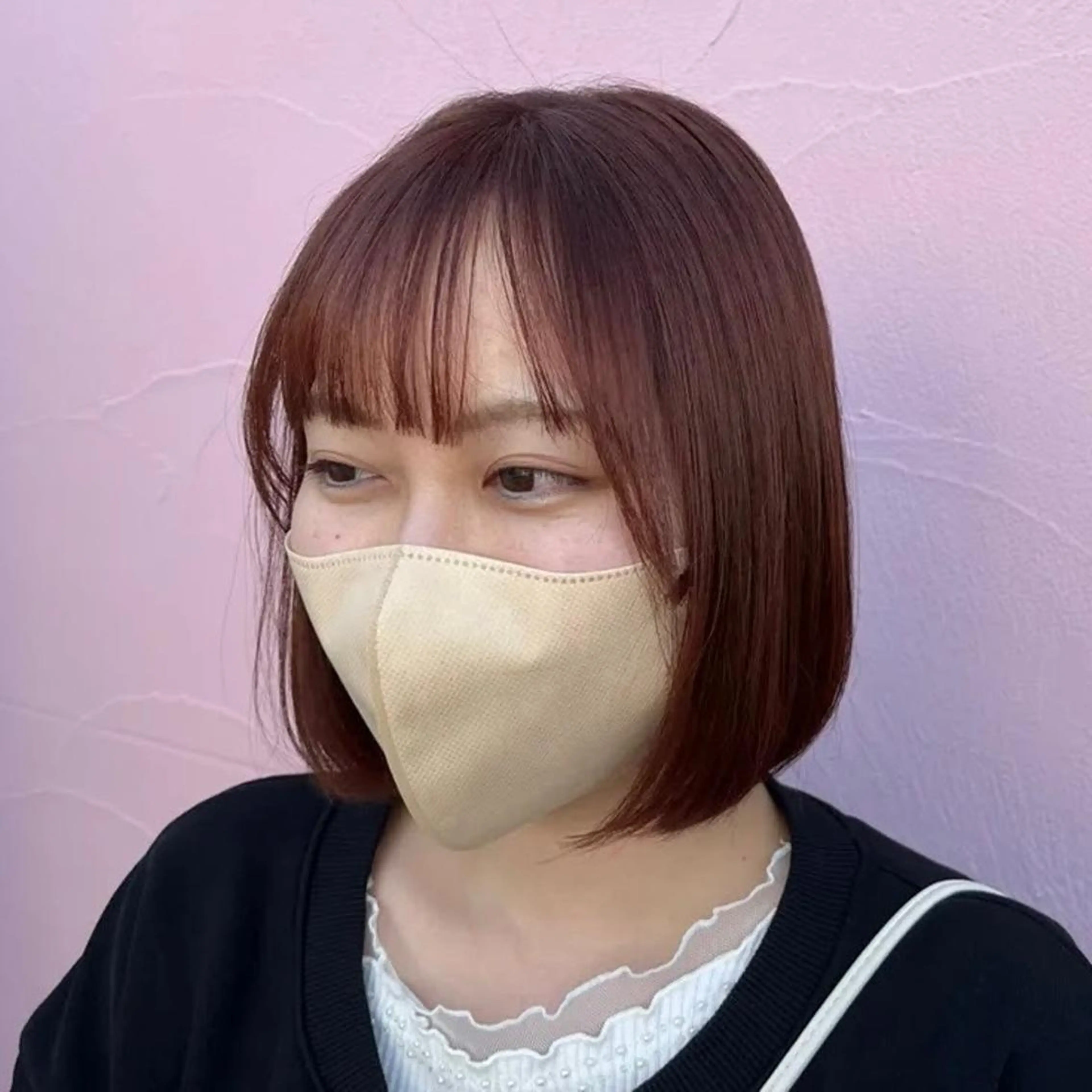 ショート カラー カシス オレンジ フルールドソレイユ所属・♡ナナコ♡ レイヤー/艶髪のヘアスタイル