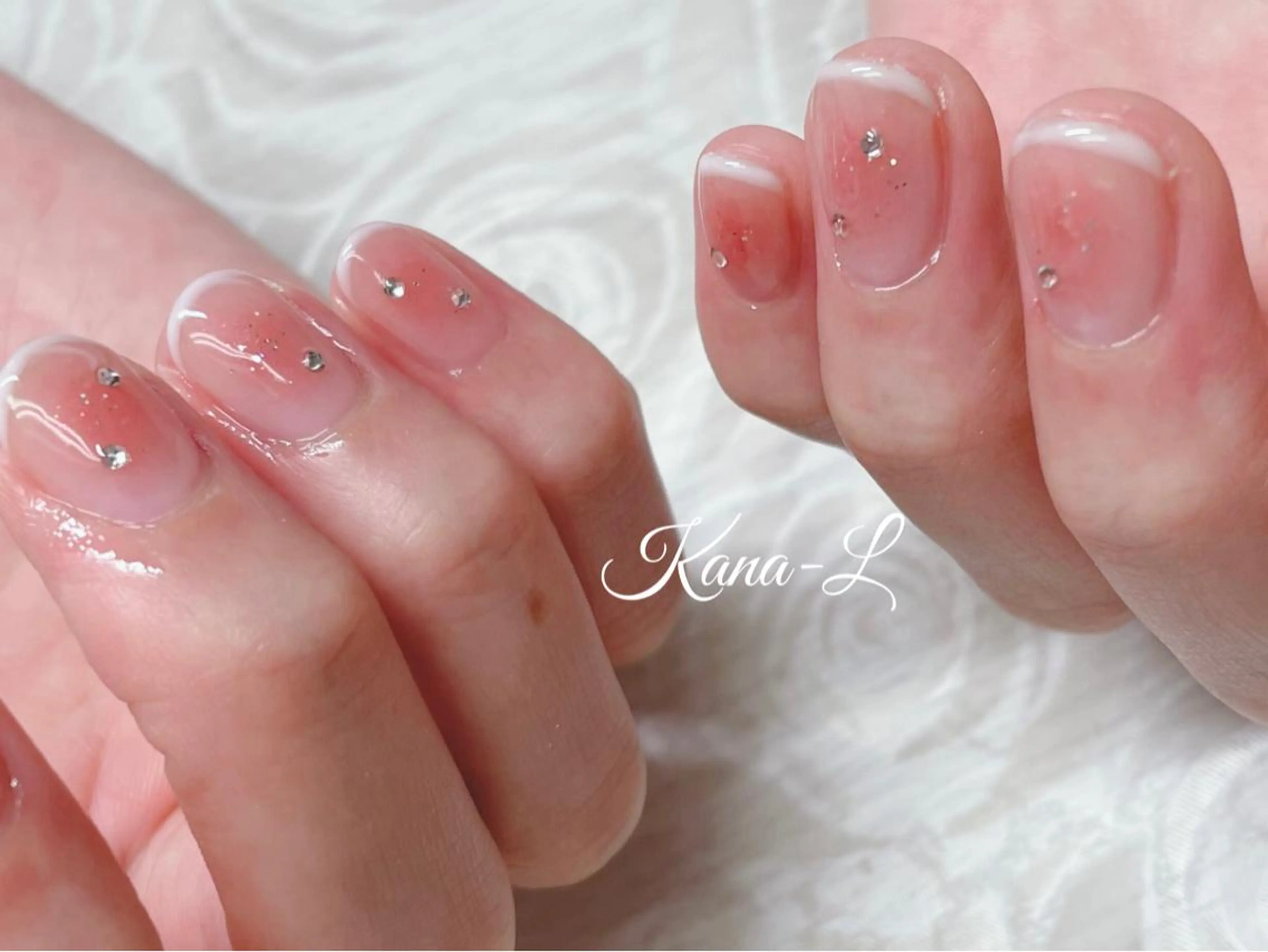 カラー ネイル チークネイル フレンチネイル ジェルネイル 韓国ネイル パラジェル 芦辺 香奈のネイルデザイン