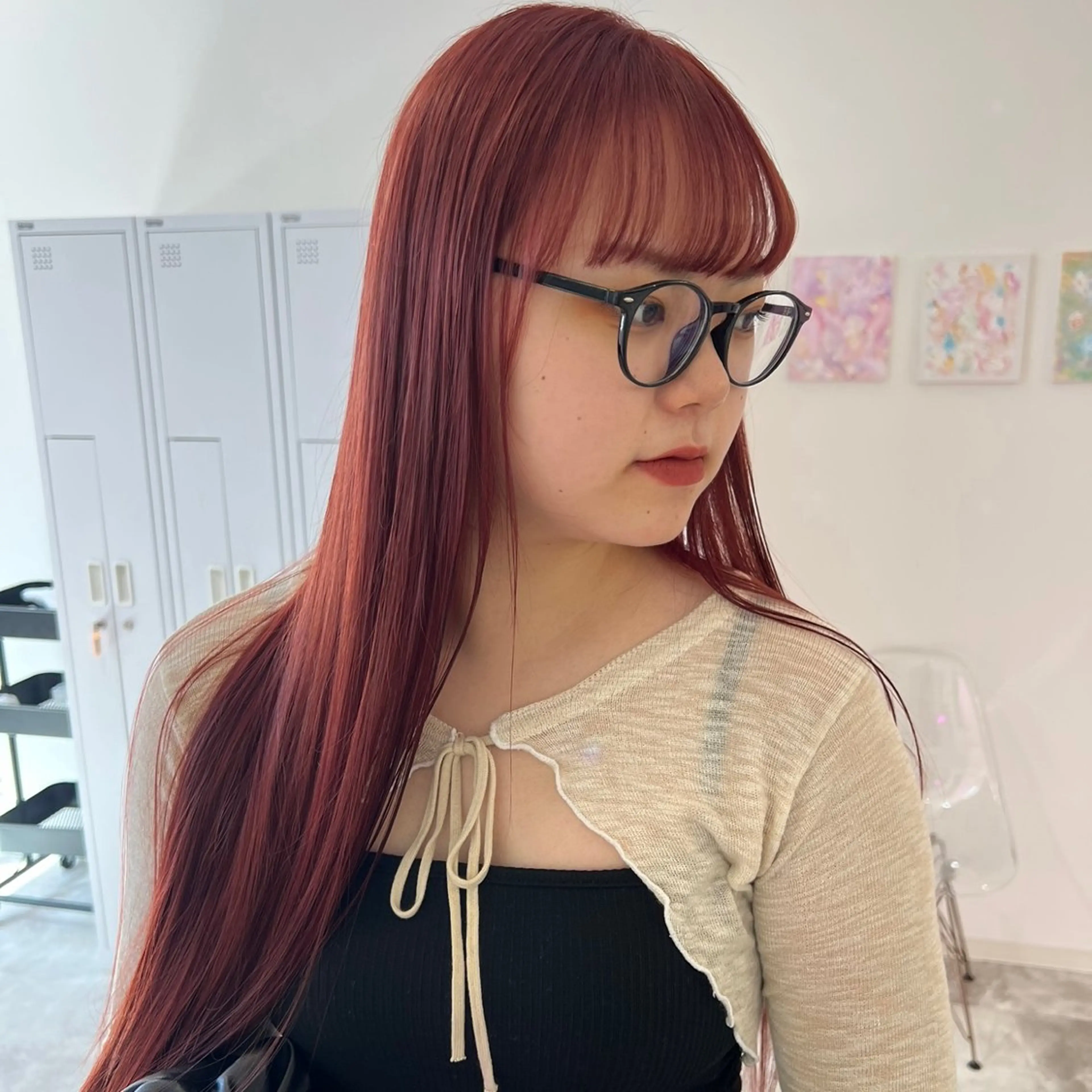 ロング カラー ヘアカラー トリートメント 🎀ダブルカラー/ ピンク×ガーリー🎀のヘアスタイル