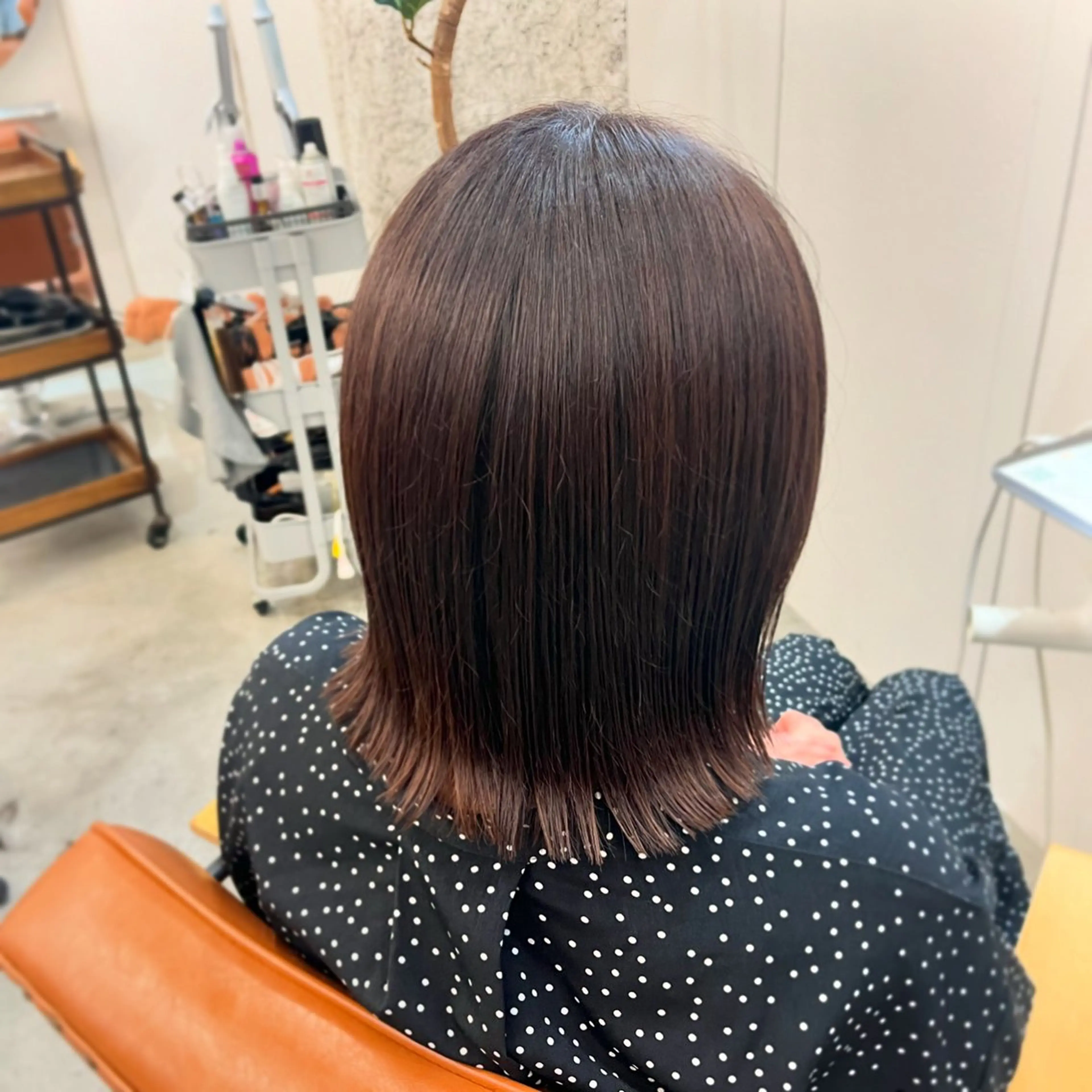 ミディアム 切りっぱなしロブ sem所属・似合わせ/ニュアンス 髪質改善🤍ariのヘアスタイル