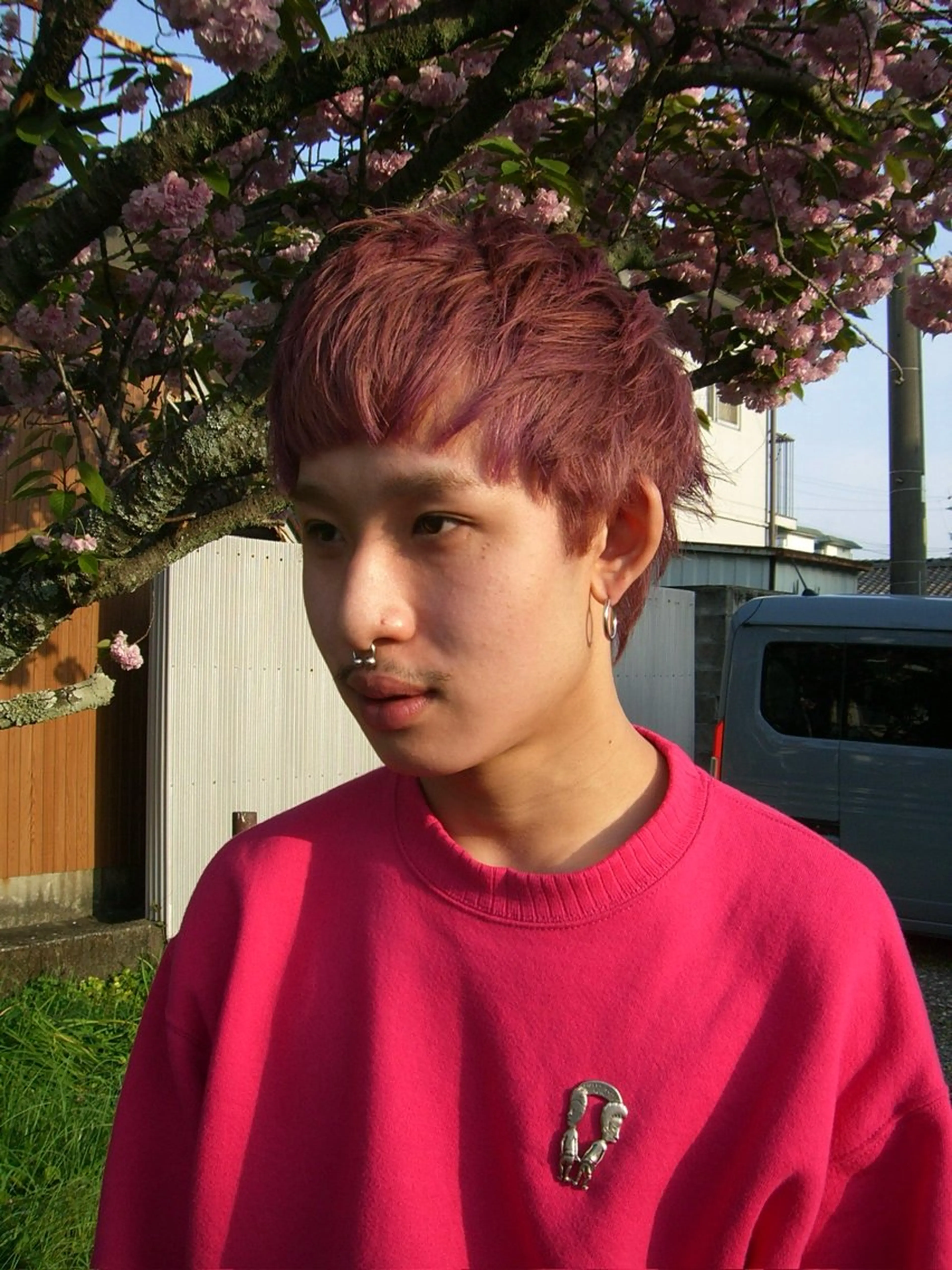 ショート メンズ メンズブリーチ ヘアカラー Angle所属・長谷川 優光のヘアスタイル