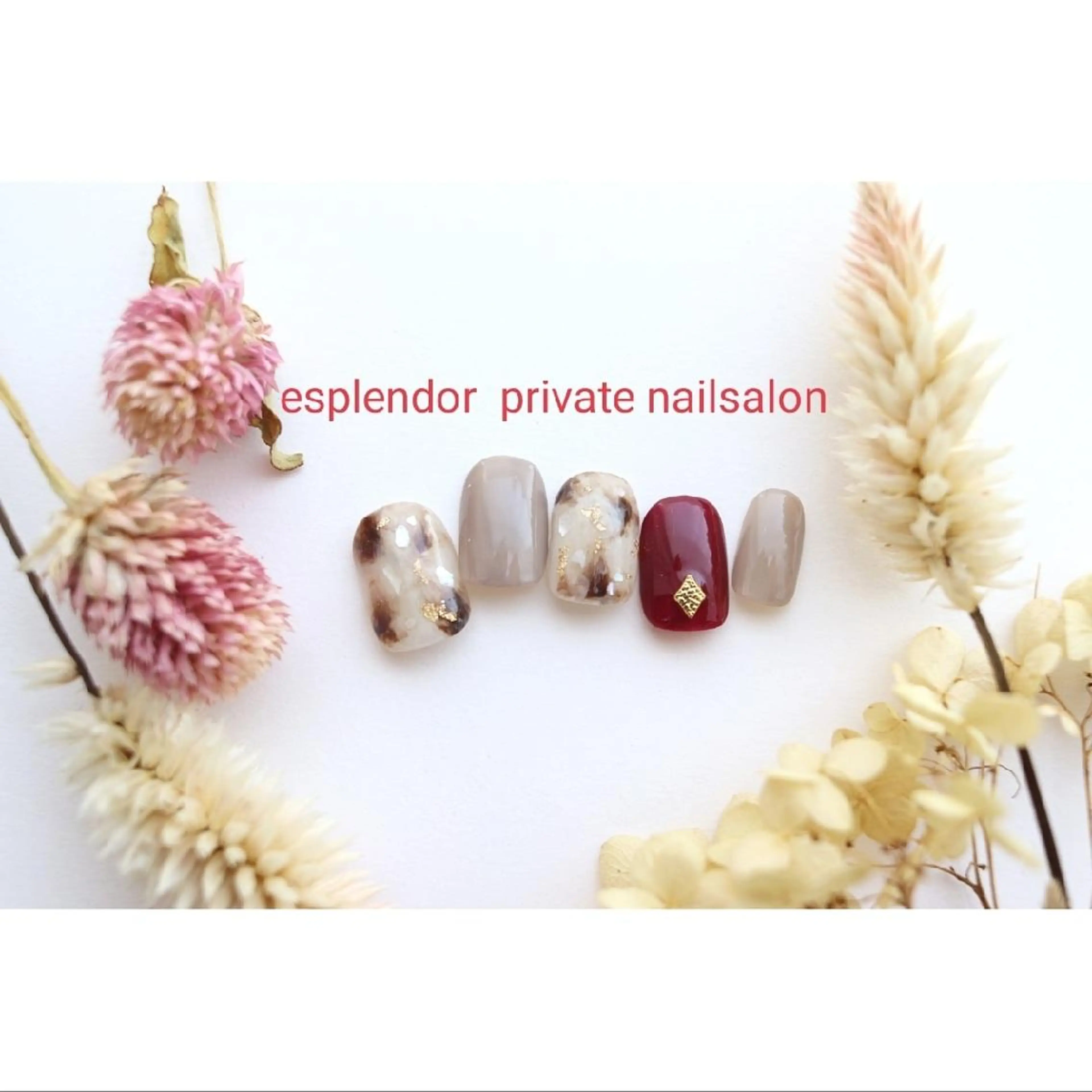 ネイル べっ甲ネイル オフィスネイル esplendor  エスプレンドル所属・esplendor  エスプレンドルのネイルデザイン