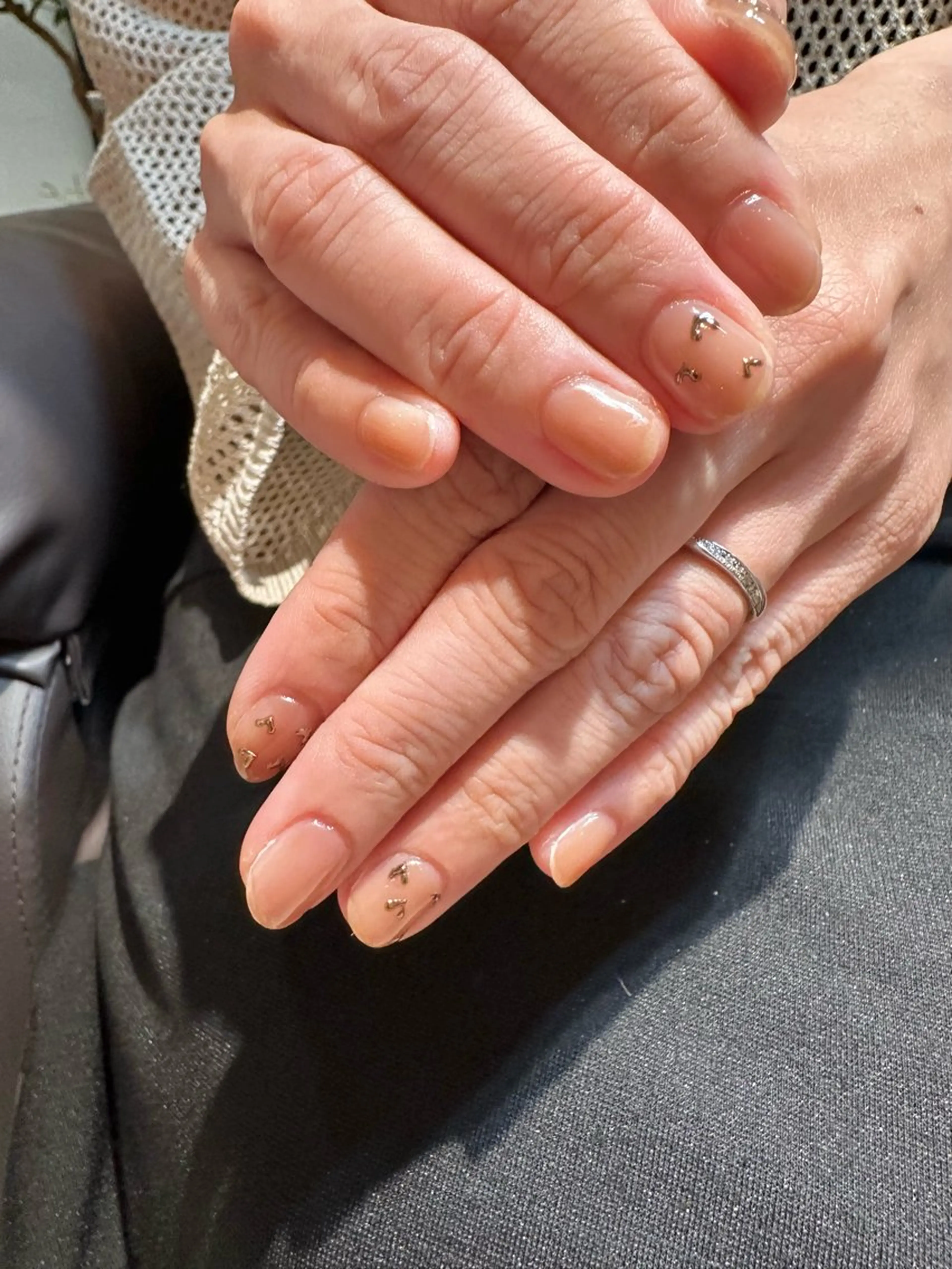 ネイル ハート ハンドネイル unopulir Kahoのネイルデザイン