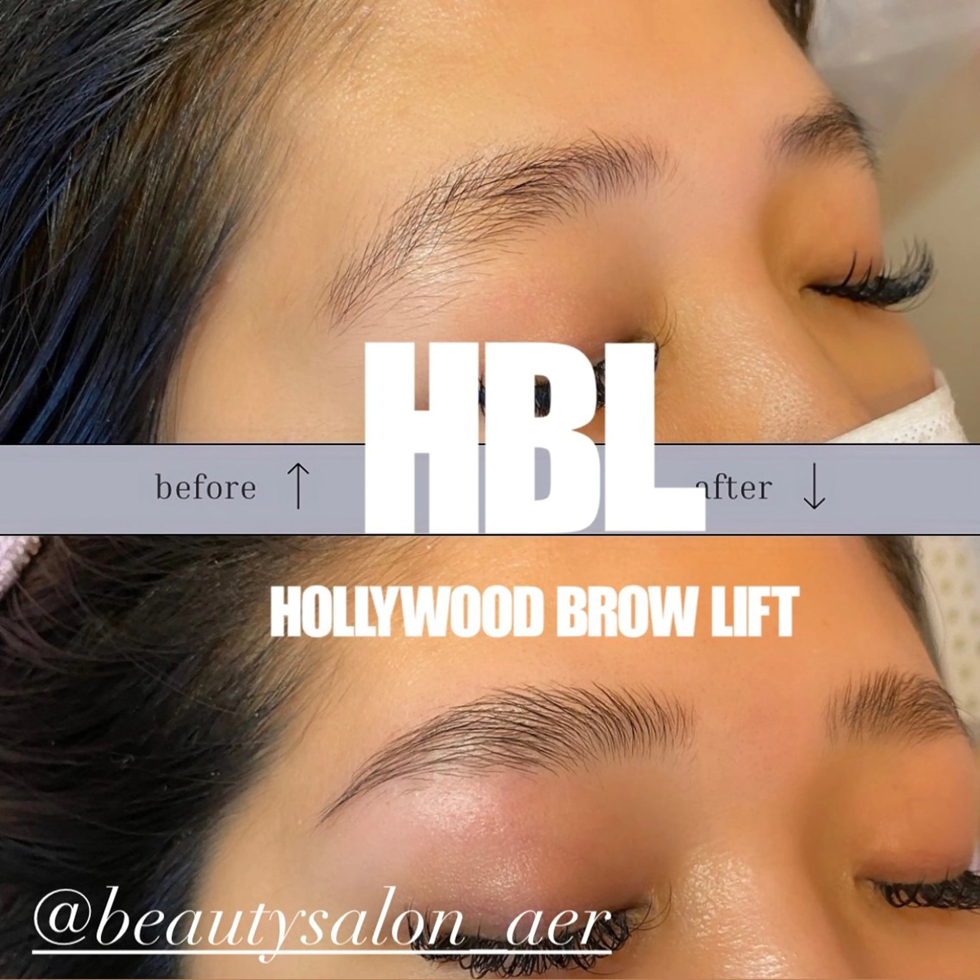 アイブロウ ハリウッドブロウリフト デコパーツが得意♪ ネイル/眉毛/エステの眉毛・アイブロウイメージ