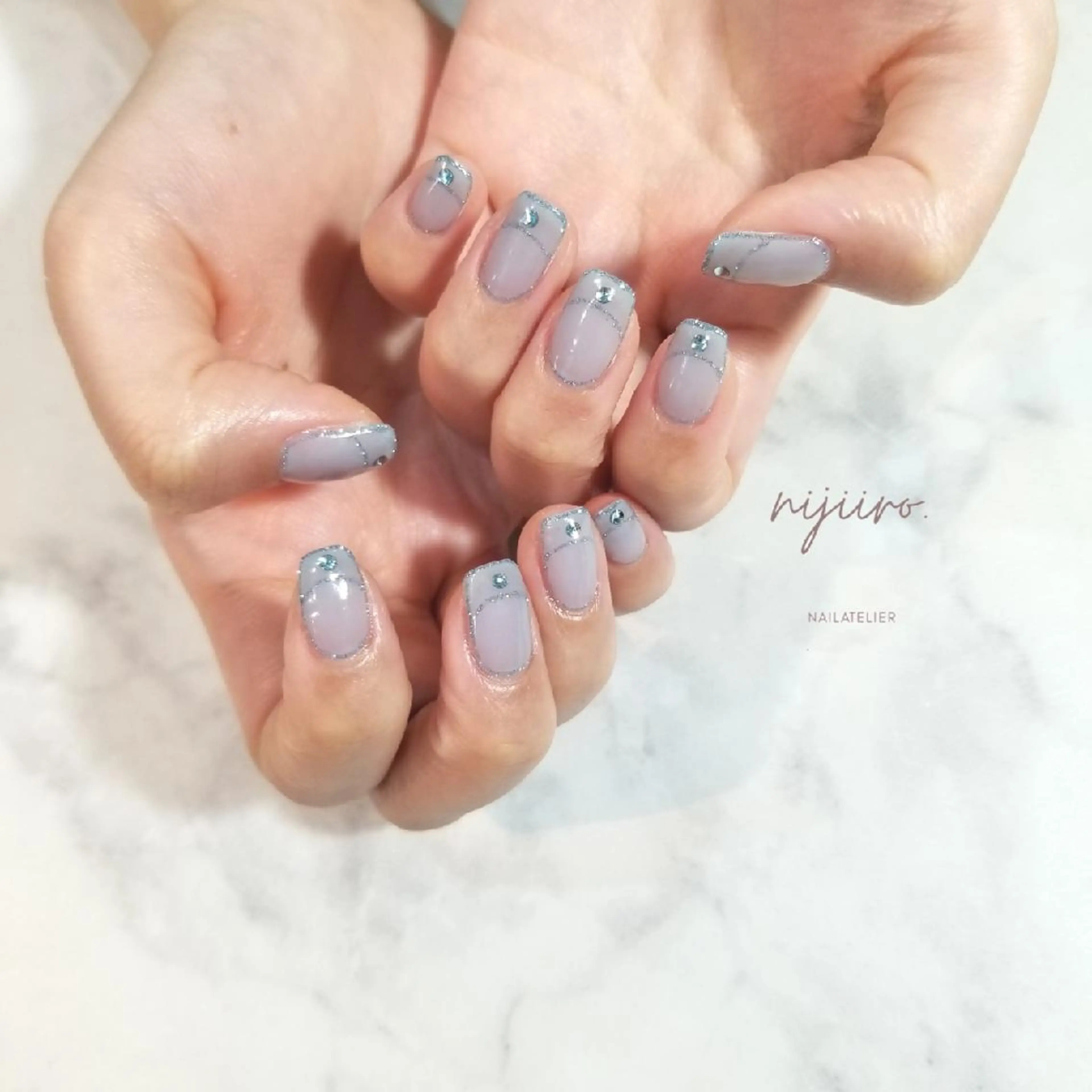 ネイル ハンドネイル nailatelier nijiiro.所属・nijiiro🌈 サトウのネイルデザイン