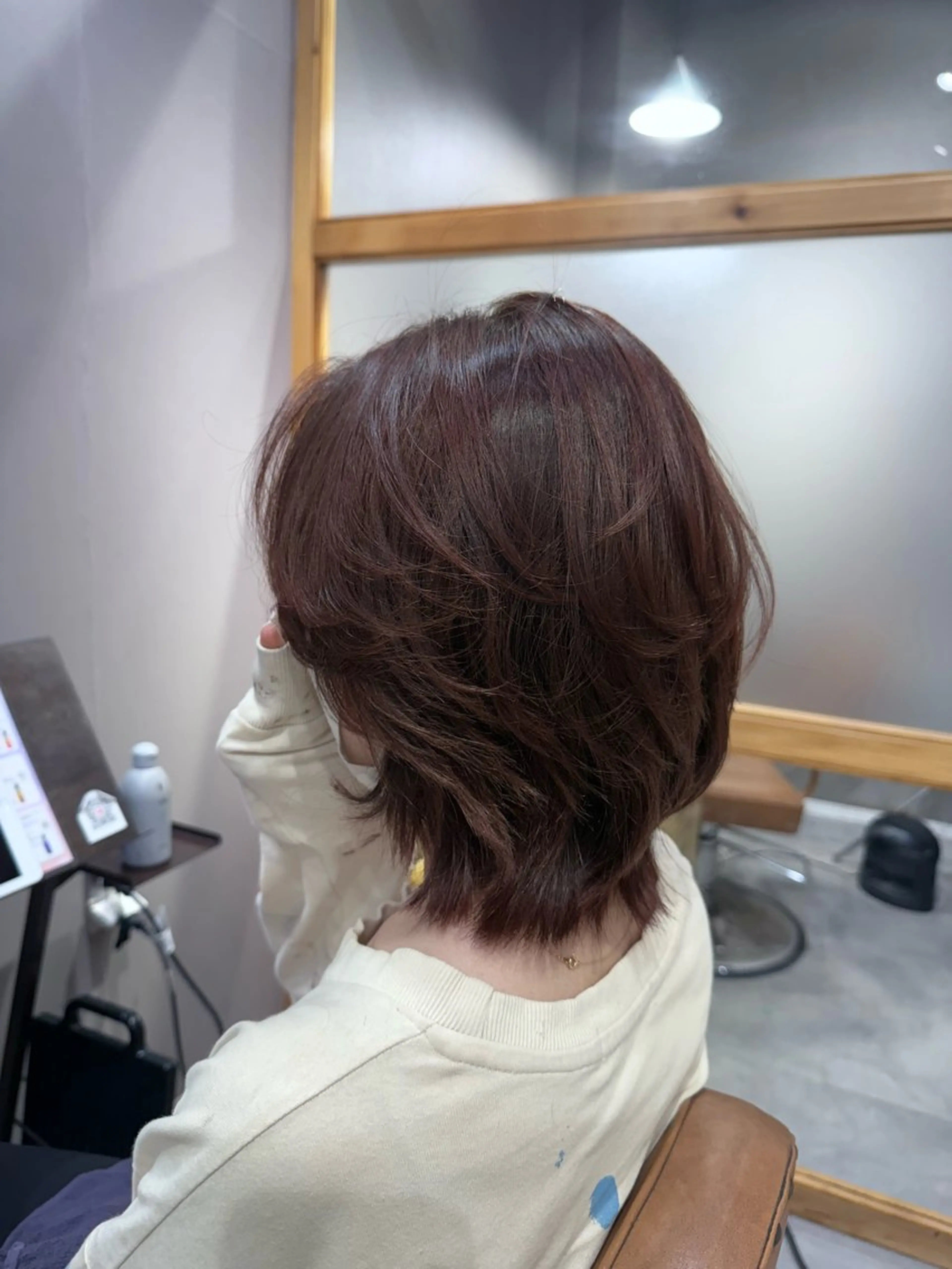 【🌟人気No. 1🌟】カット＋ケアカラー＋3STEPトリートメント🫶🏻 #顔まわりカット#透明感カラー#レイヤーの写真